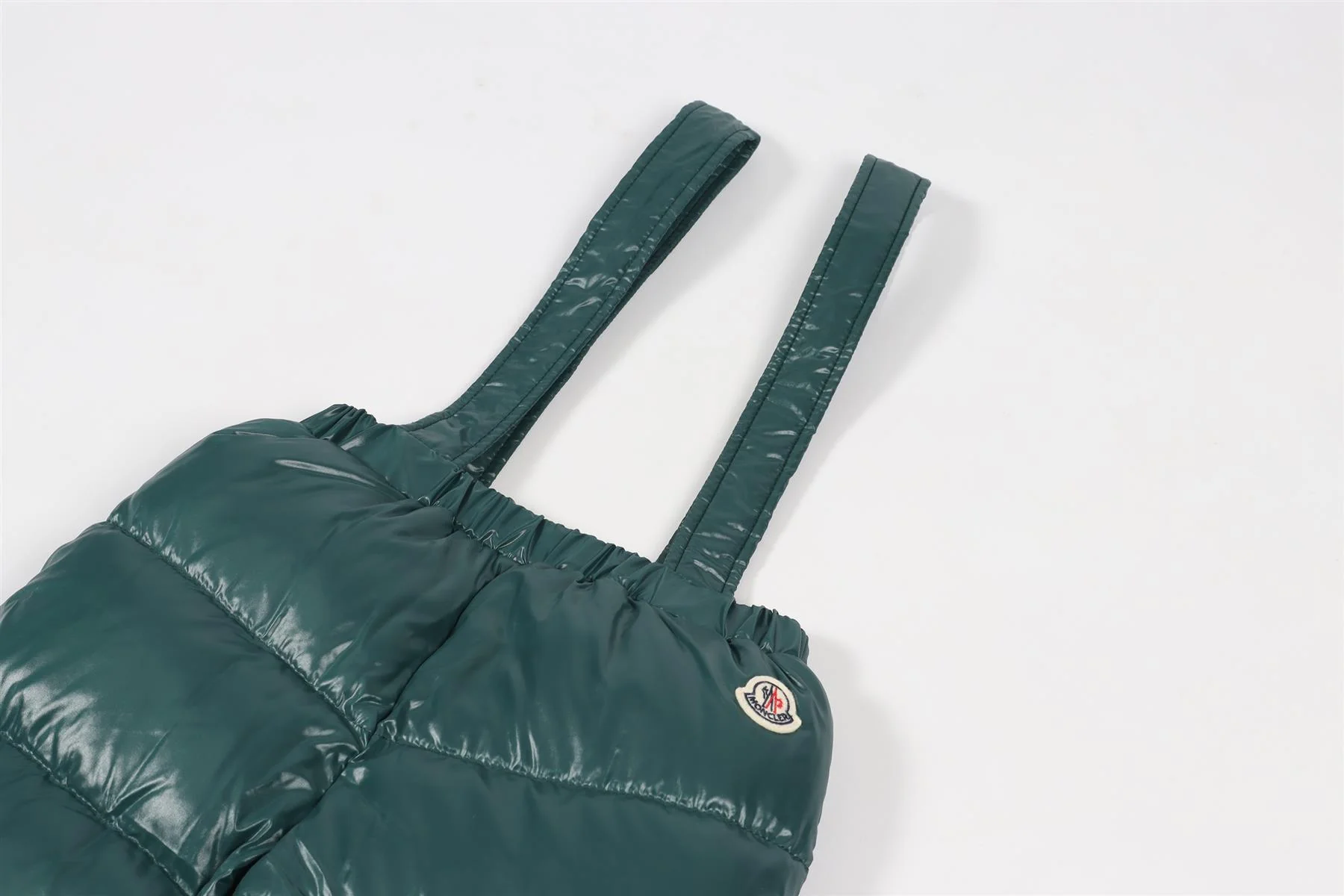 MONCLER GREEN KIDS GIRLS PADDED SALOPETTES 3 YEARS - Image 3