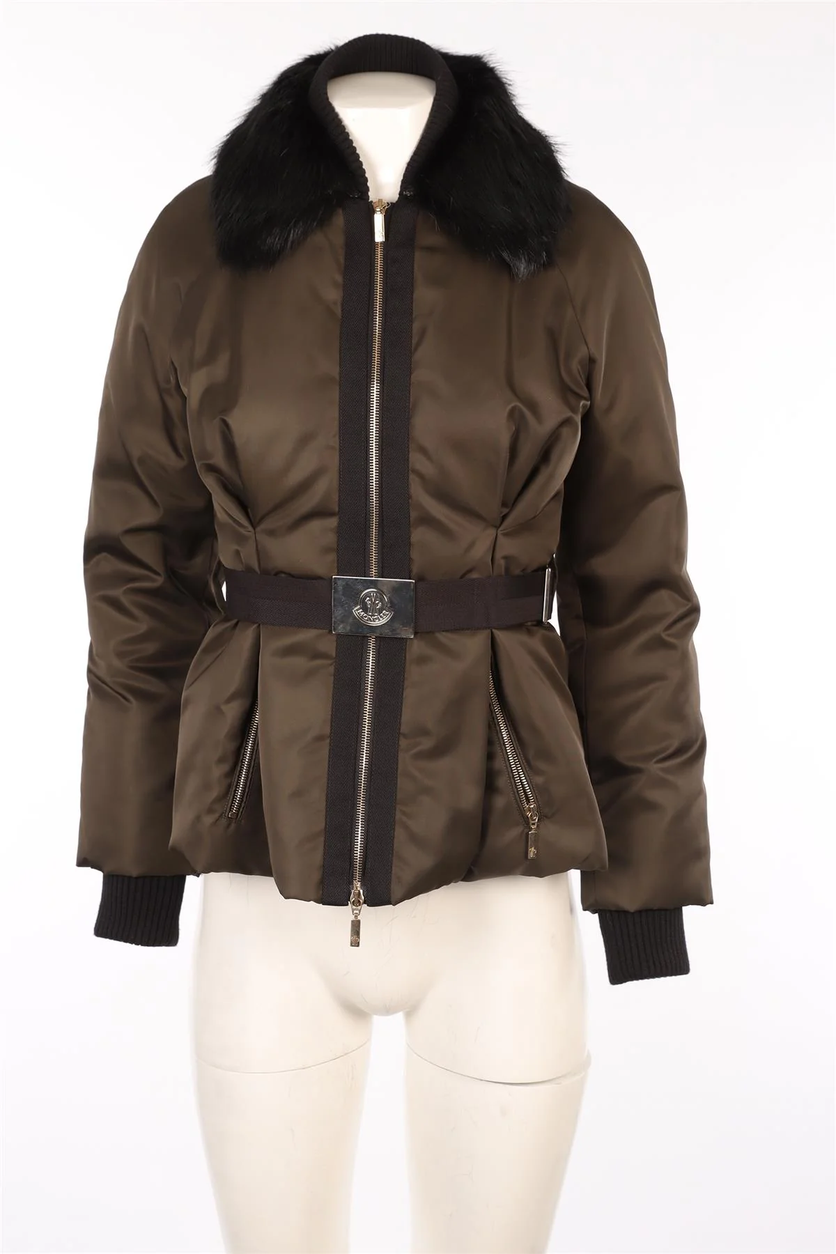 MONCLER GRENOBLE GREEN SHELL DOWN JACKET UK 8 - Image 2
