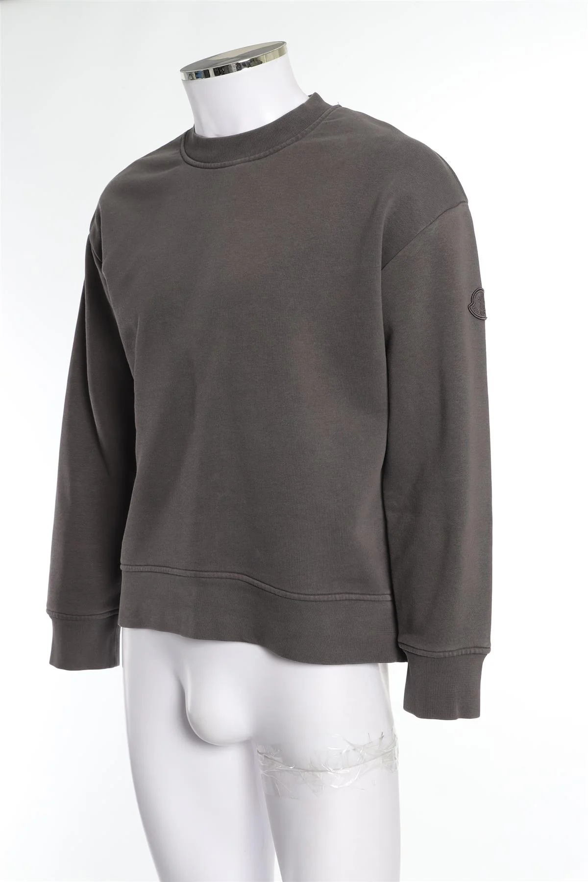 MONCLER GREY MEN'S COTTON SWEATSHIRT XSMALL - Image 3