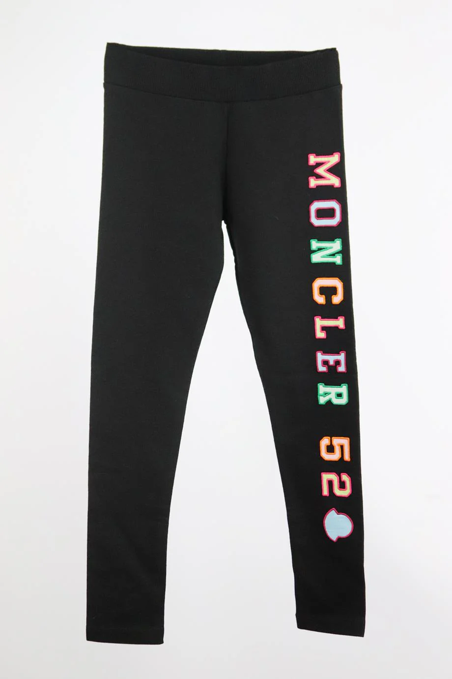 MONCLER KIDS GIRLS LOGO COTTON LEGGINGS 8 YEARS - Image 2