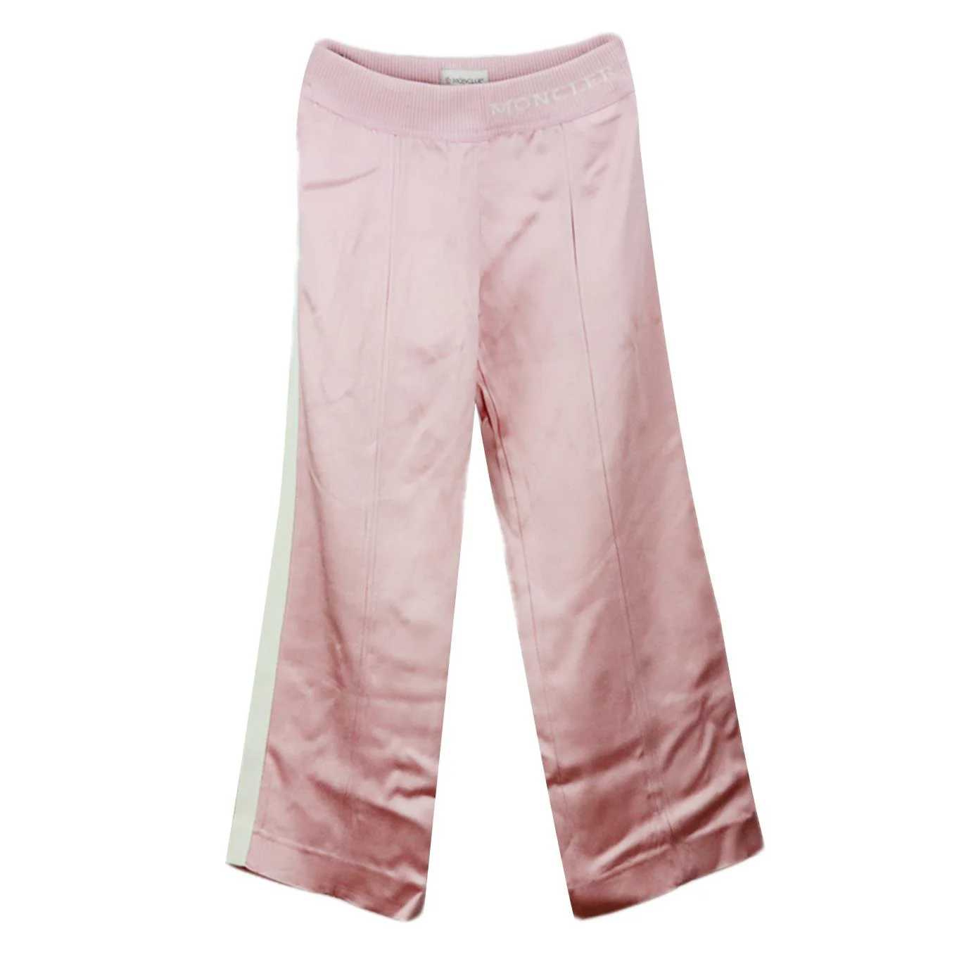 MONCLER KIDS GIRLS LOGO SATIN JACKET AND PANTS SET 8 YEARS - Image 2