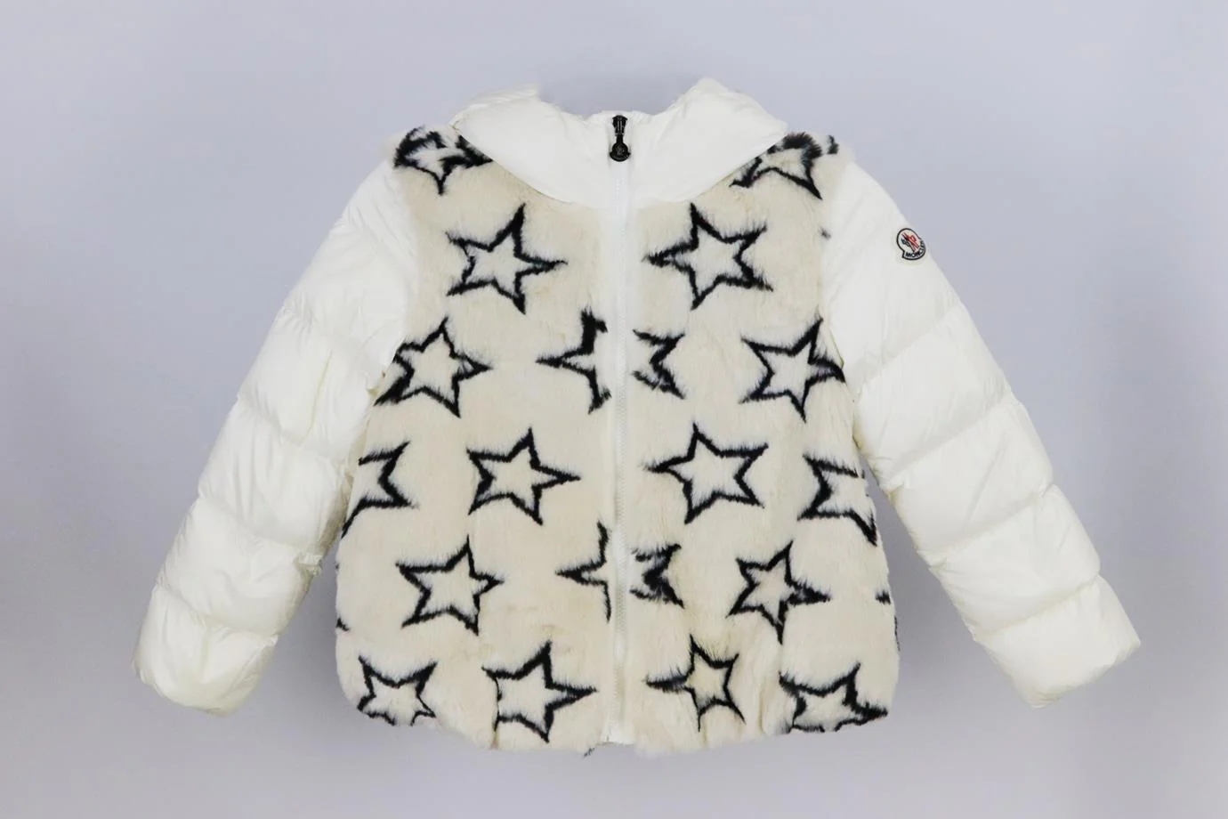 MONCLER KIDS UNISEX FAUX FUR DOWN PADDED JACKET 8 YEARS - Image 2
