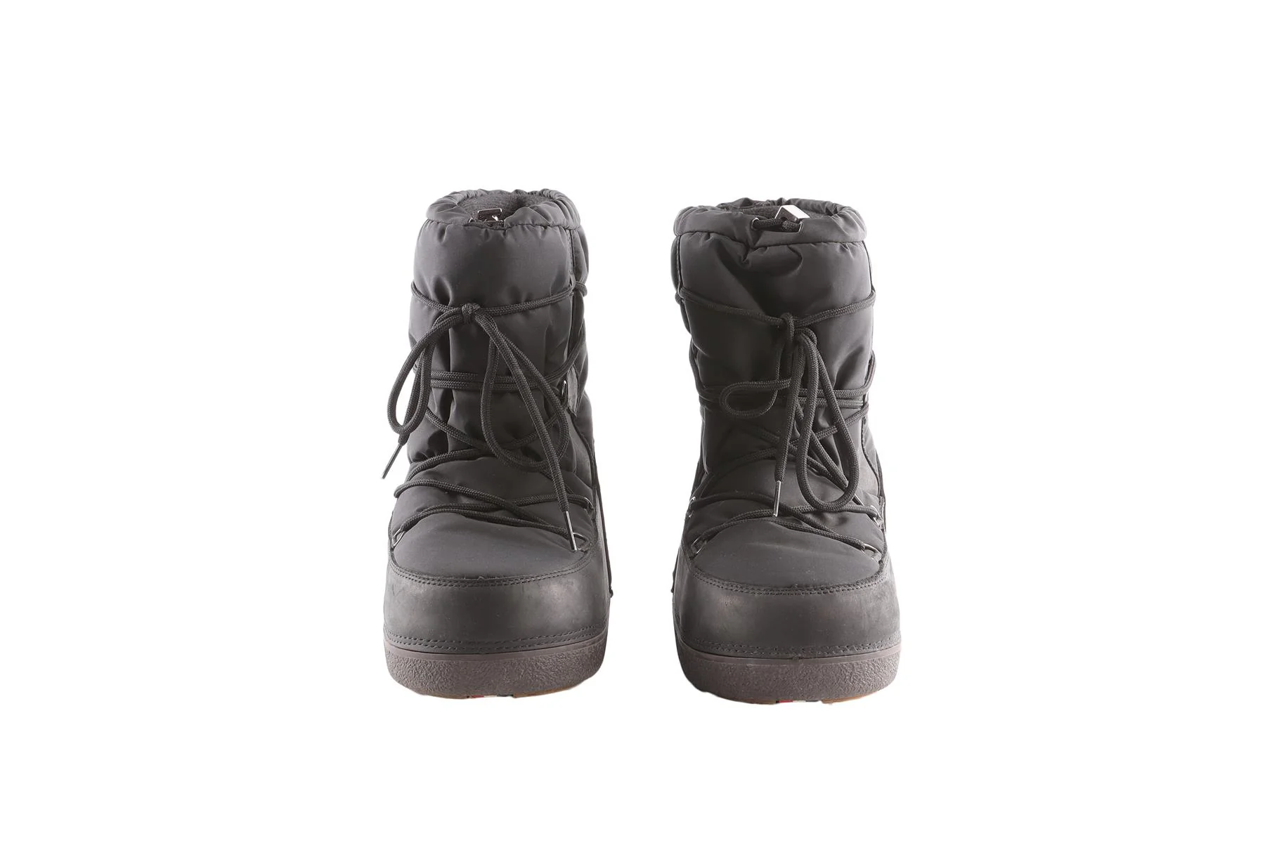 MONCLER + MOON BOOT BLACK SHELL SNOW BOOTS EU 42 UK 8 US 9 - Image 3