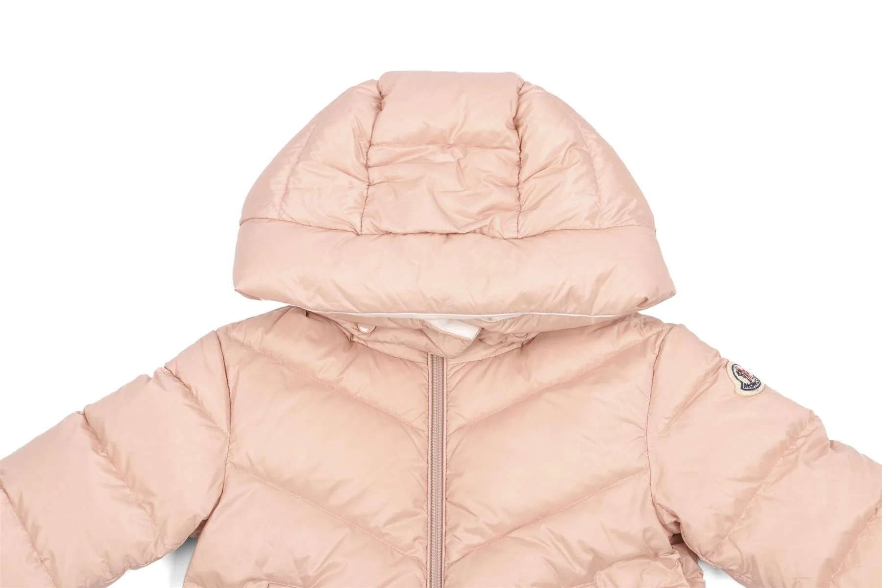 MONCLER PINK BABY GIRLS JACKET 12-18 MONTHS - Image 3