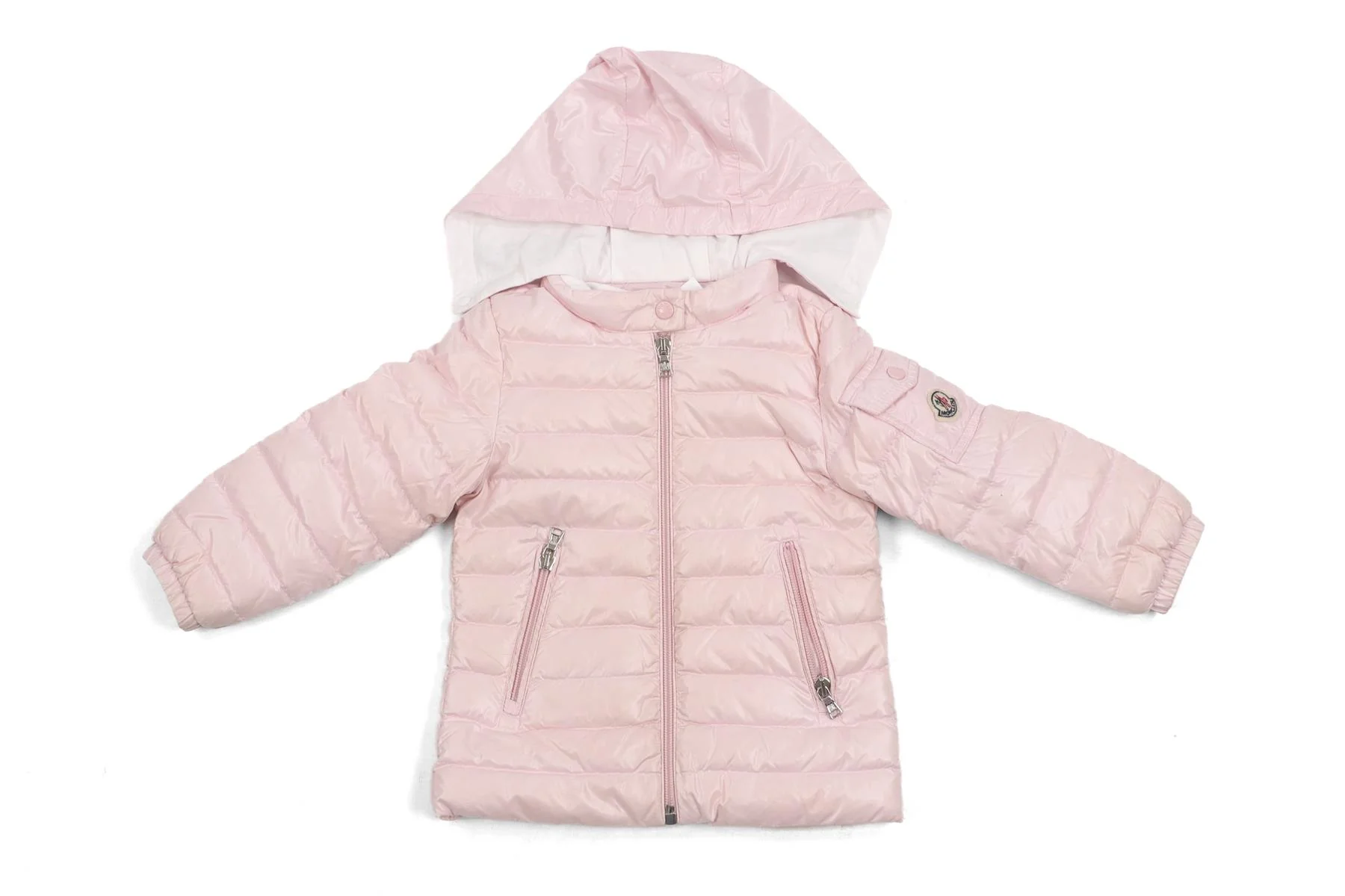 MONCLER PINK KIDS GIRLS JACKET 2 YEARS - Image 2