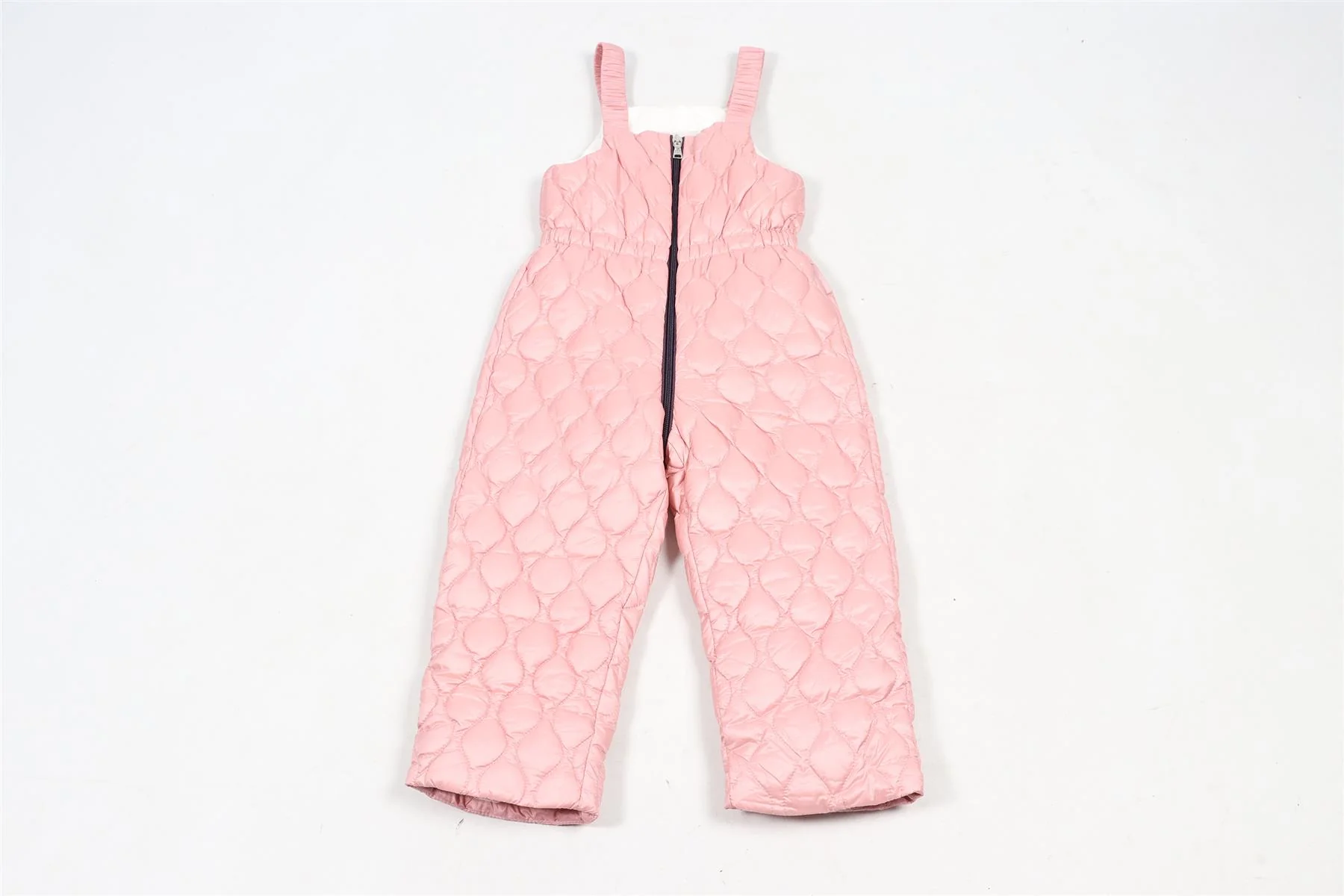 MONCLER PINK KIDS GIRLS PADDED SALOPETTES 2 YEARS - Image 4