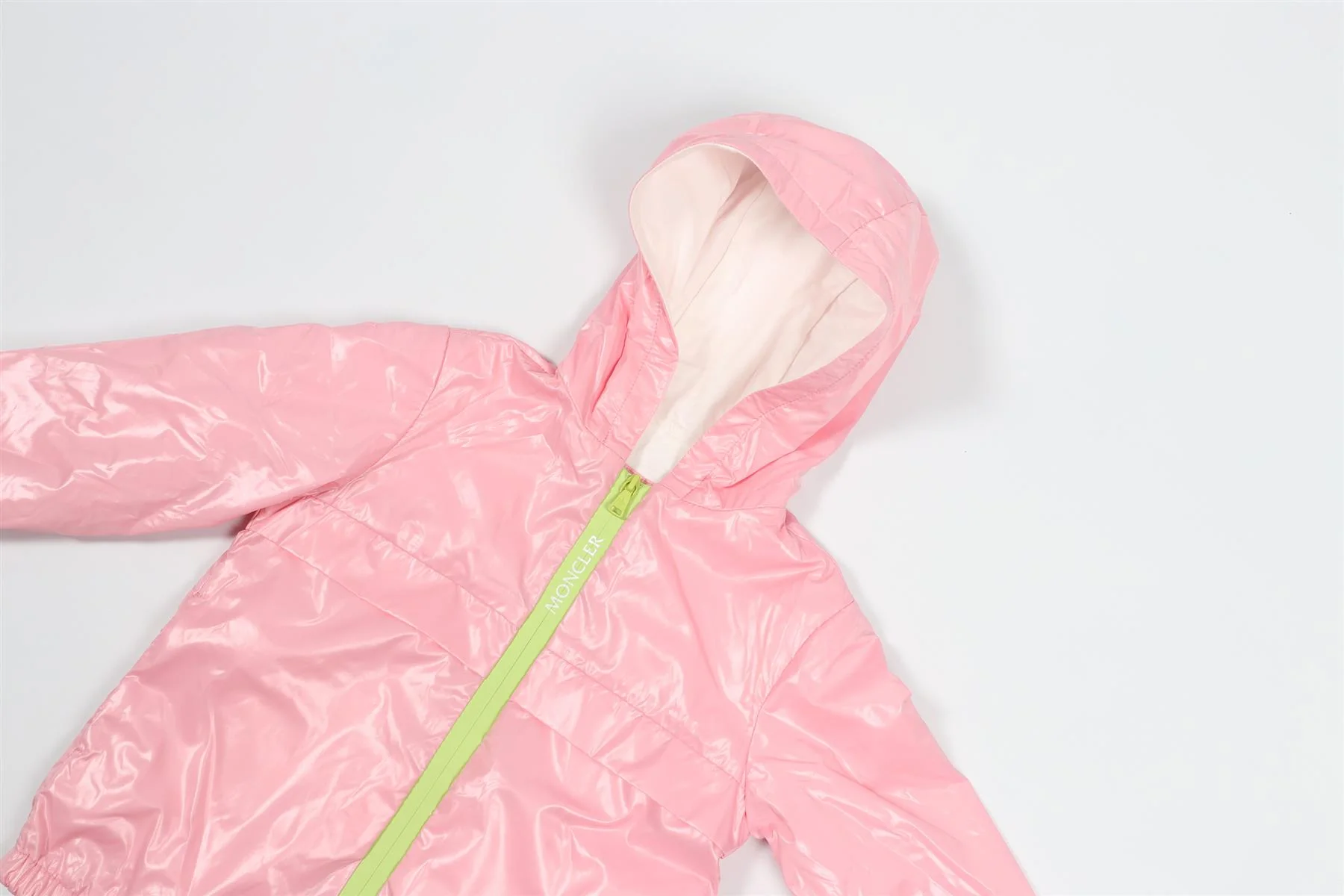 MONCLER PINK KIDS GIRLS SHELL JACKET 3 YEARS - Image 3