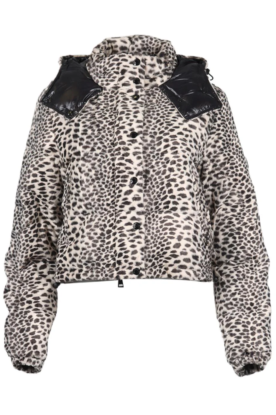 MONCLER QUILTED COTTON BLEND DOWN JACKET UK 12