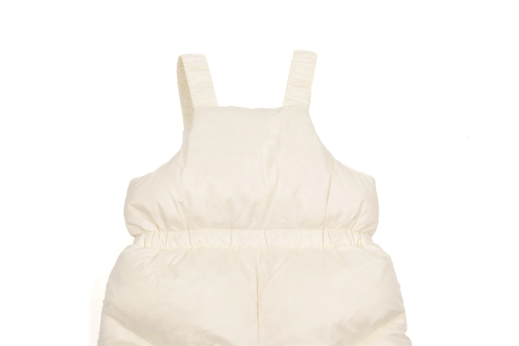 MONCLER WHITE BABY GIRLS SALOPETTES 12-18 MONTHS - Image 5