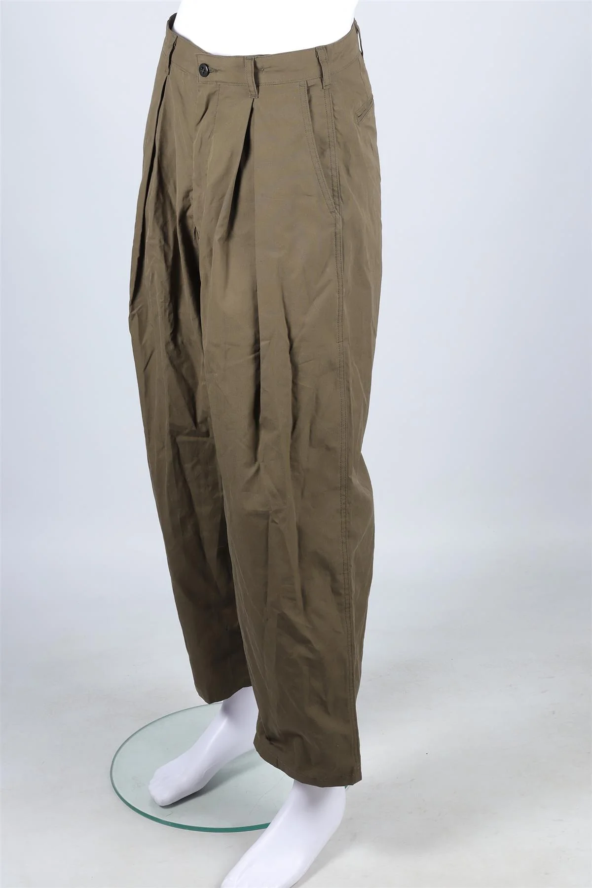 MONITALY GREEN MEN'S COTTON WIDE LEG PANTS UK/US WAIST 30 - Image 3
