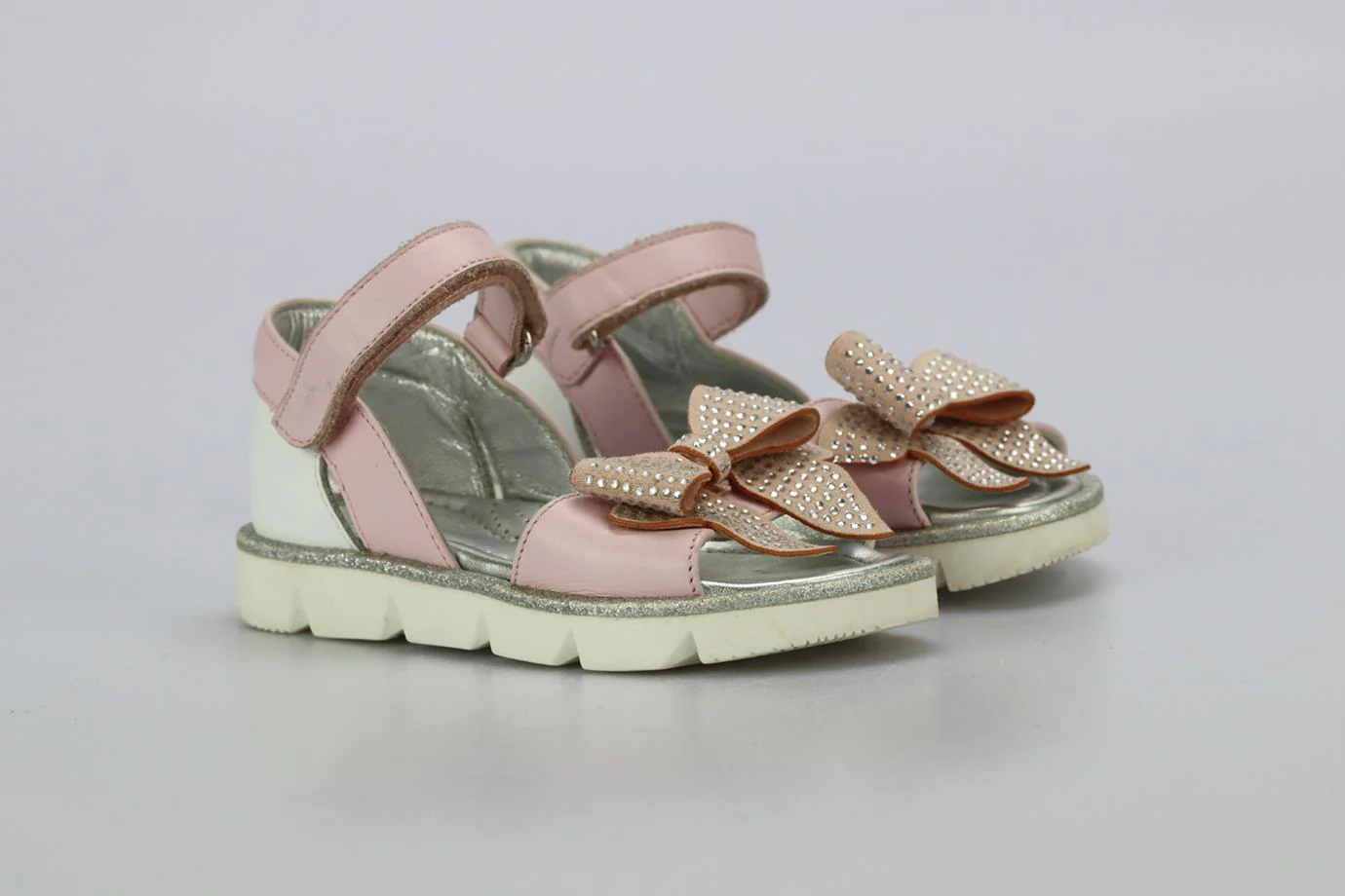 MONNALISA BABY GIRLS LEATHER SANDALS EU 23 UK 6 US 7 - Image 2