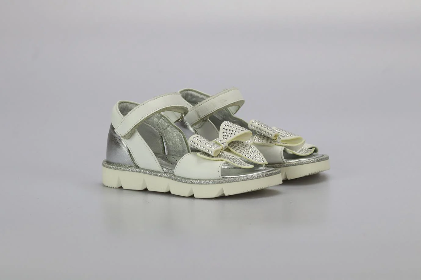 MONNALISA BABY GIRLS LEATHER SANDALS EU 23 UK 6 US 7 - Image 2