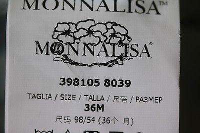 MONNALISA BEBE BABY GIRLS PADDED BLUE SYNTHETIC FUR JACKET 36 MONTHS - Image 7
