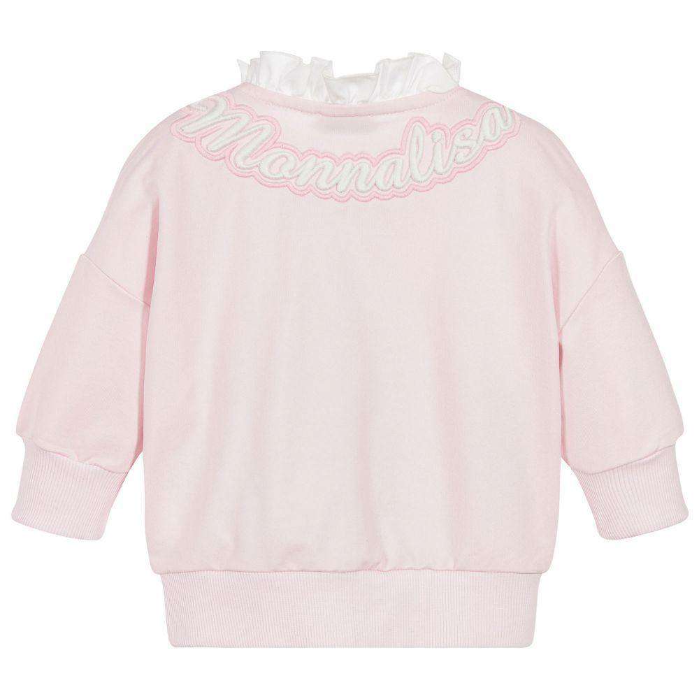 MONNALISA BIMBA GIRLS PINK ZIP-UP TOP 4 YEARS - Image 2