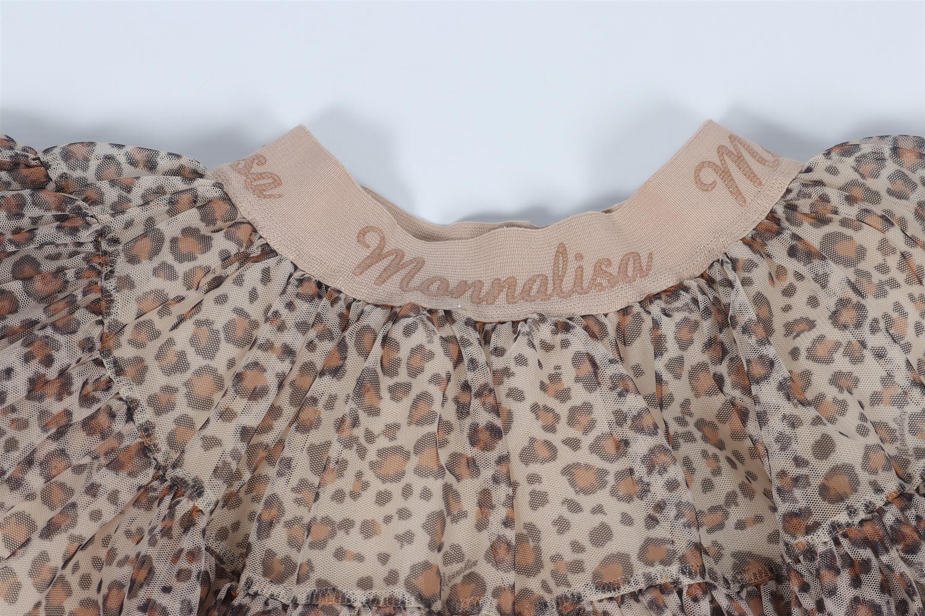 MONNALISA BROWN KIDS GIRLS TULLE SKIRT 3 YEARS - Image 3