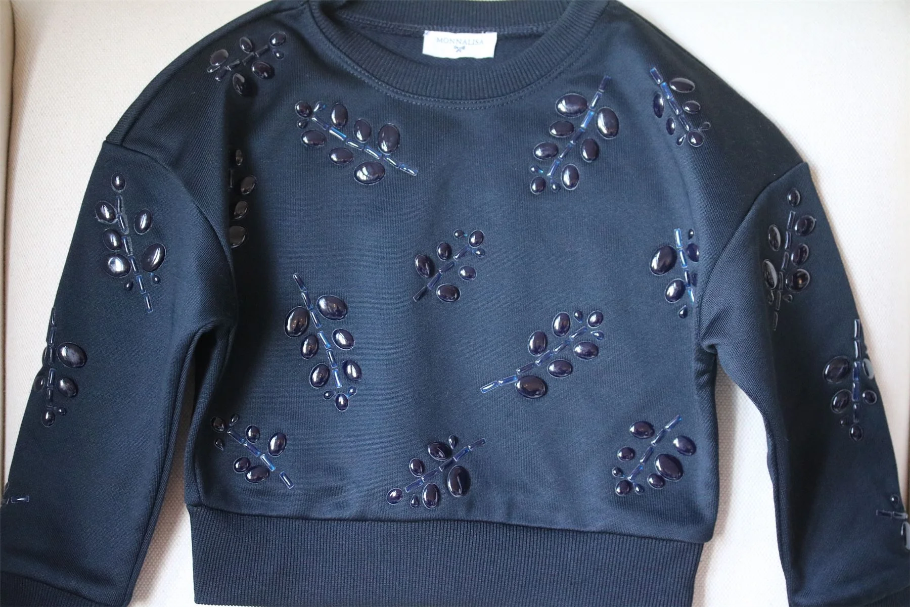 MONNALISA GIRLS BLACK TRACKSUIT 4 YEARS - Image 3