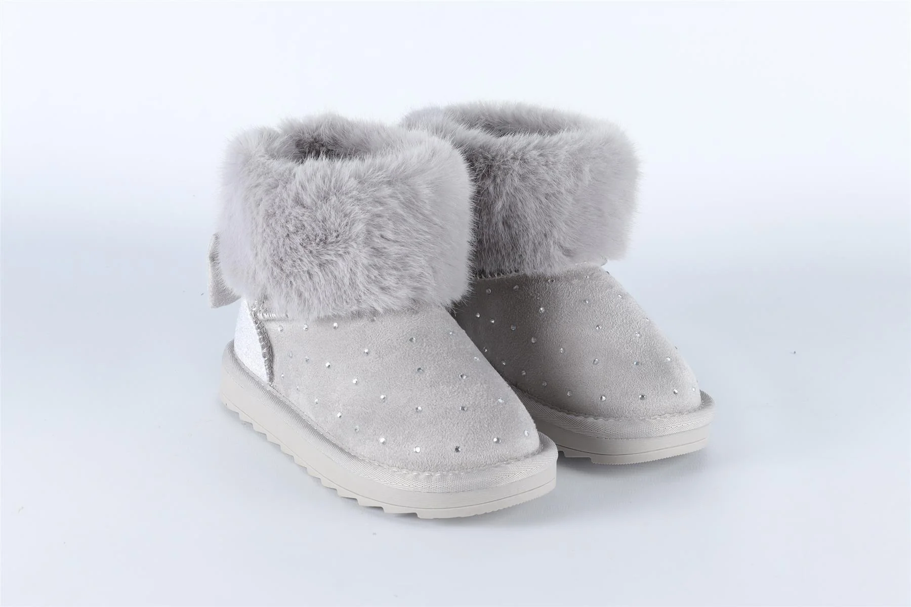 MONNALISA GREY GIRLS BOOTS EU 28 UK 10 - Image 2