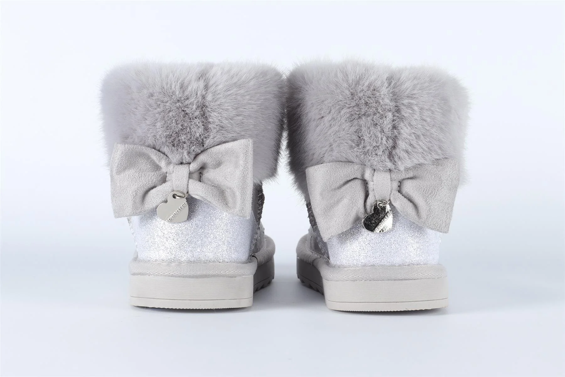 MONNALISA GREY GIRLS BOOTS EU 28 UK 10 - Image 5