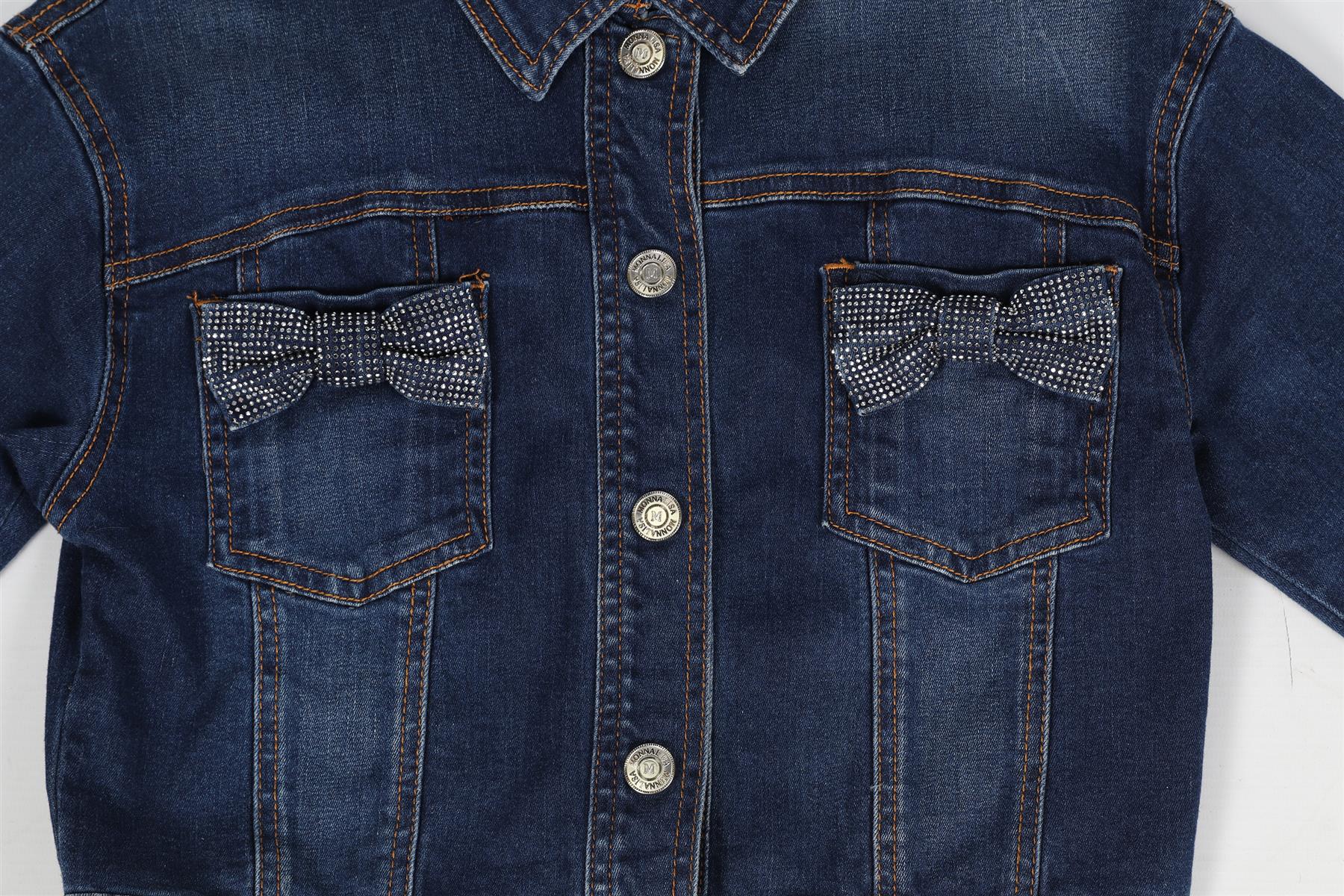 MONNALISA KIDS GIRLS DENIM JACKET 10 YEARS - Image 4