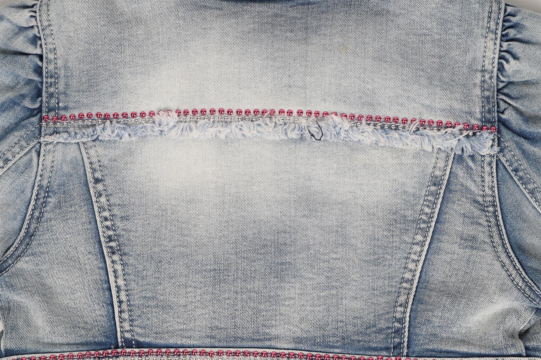 MONNALISA KIDS GIRLS DENIM JACKET 6 YEARS - Image 5