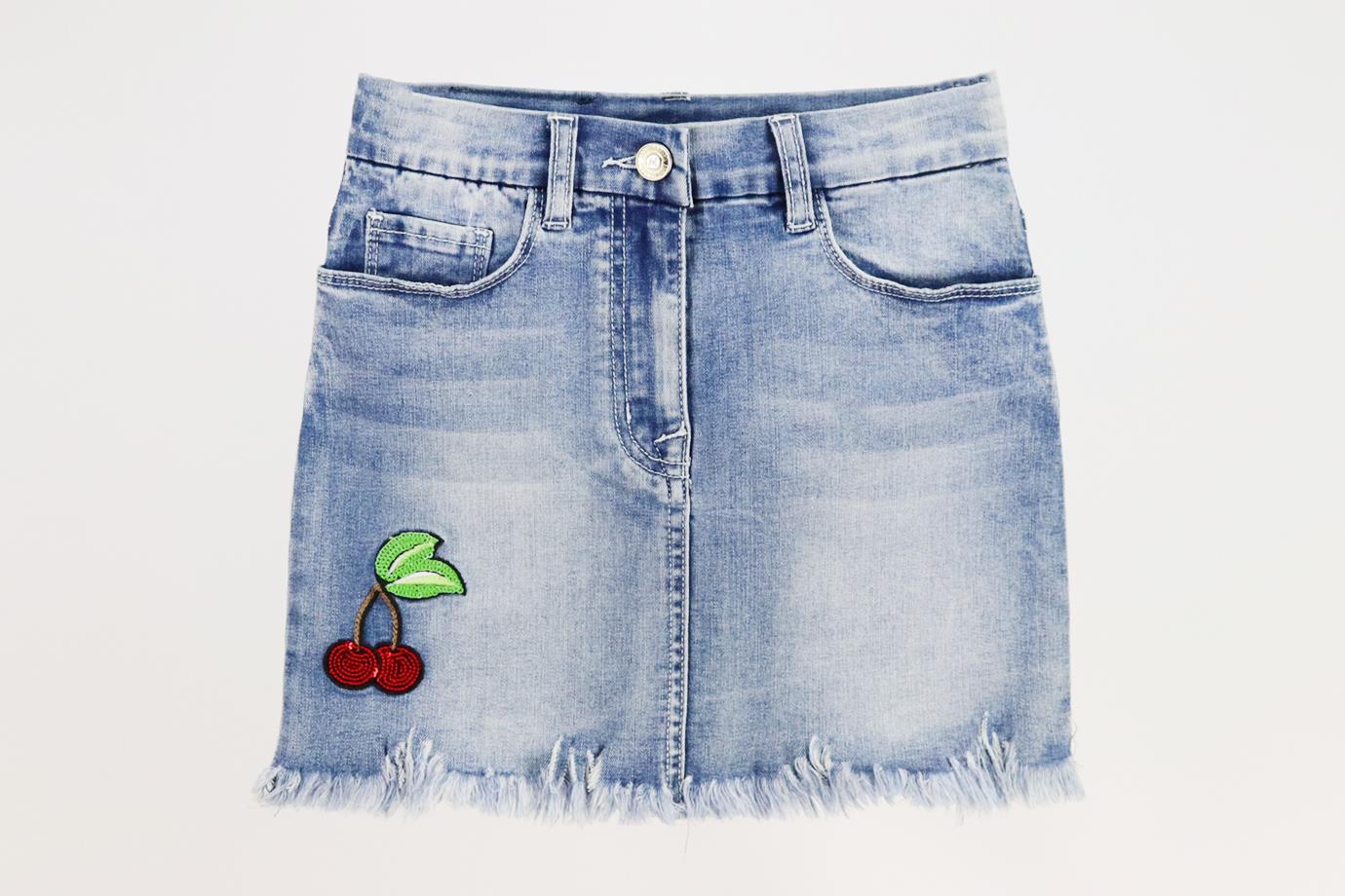 MONNALISA KIDS GIRLS DENIM SKIRT 8 YEARS - Image 2