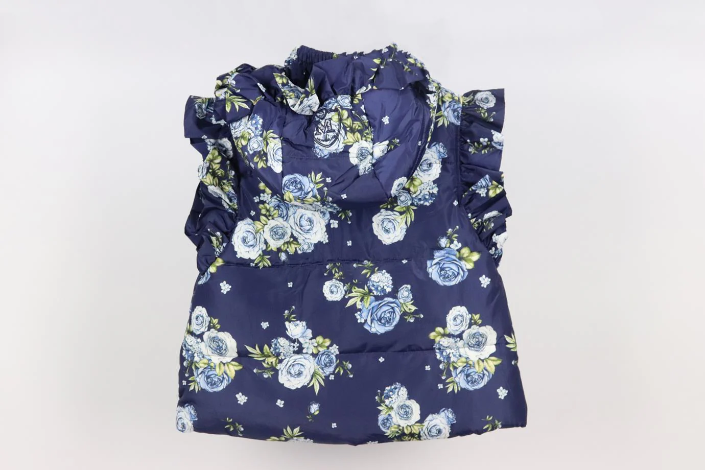 MONNALISA KIDS GIRLS FLORAL PADDED GILET 8 YEARS - Image 3
