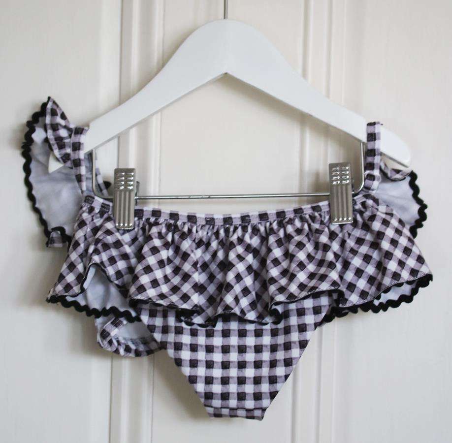 MONNALISA KIDS GIRLS GINGHAM AND ROSES BIKINI 6 YEARS - Image 3