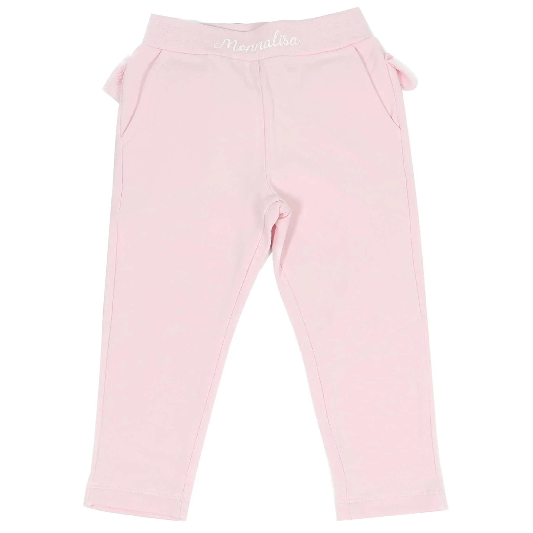 MONNALISA PINK BABY GIRLS COTTON PANTS 18 MONTHS
