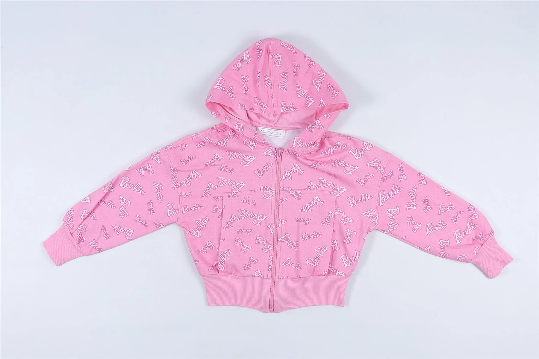 MONNALISA PINK KIDS GIRLS COTTON HOODIE 6 YEARS - Image 2