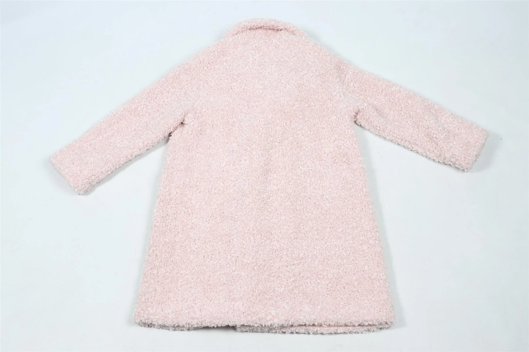 MONNALISA PINK KIDS GIRLS FAUX SHEARLING COAT 8 YEARS - Image 4
