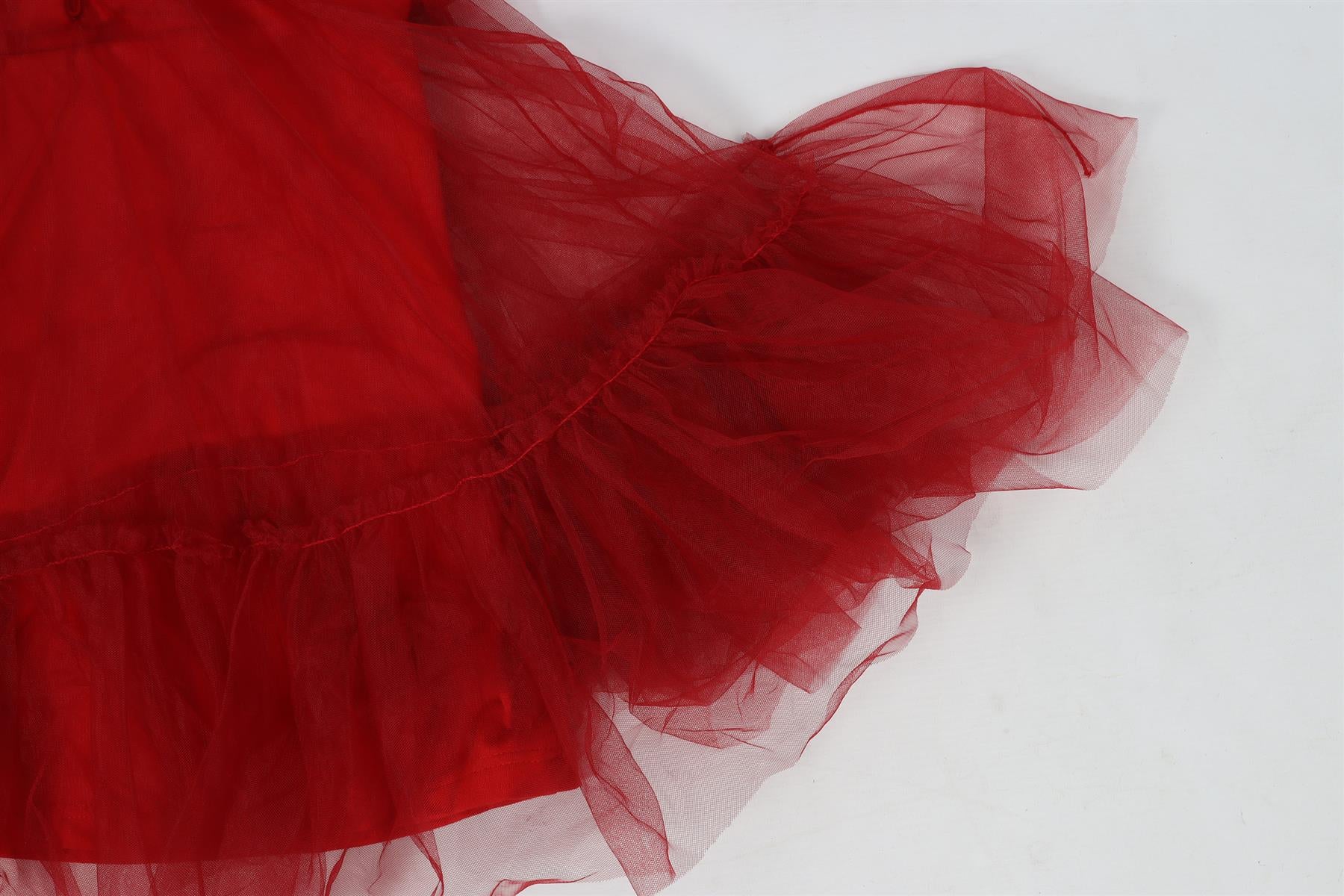 MONNALISA RED KIDS GRILS TULLE DRESS 3 YEARS - Image 6