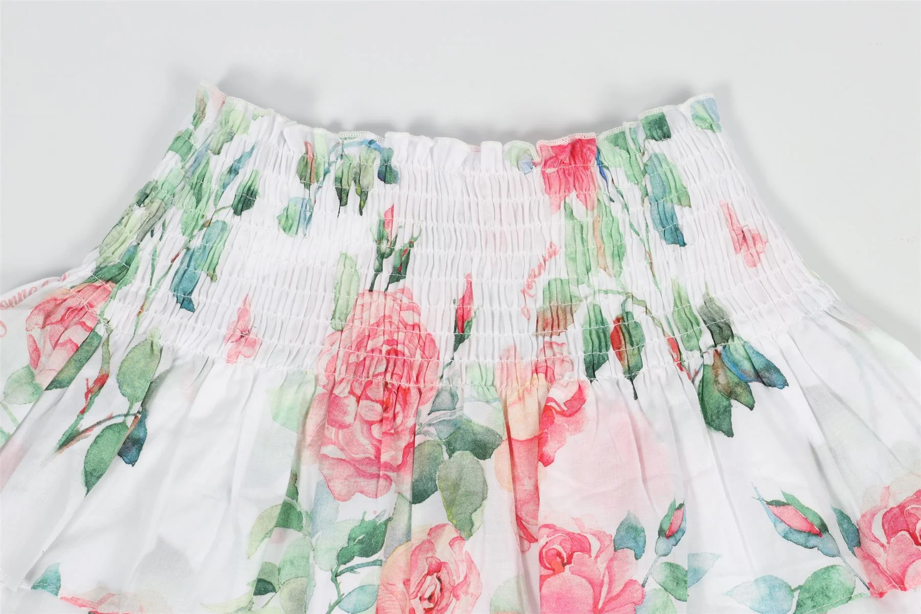 MONNALISA WHITE KIDS GIRLS COTTON SKIRT 8 YEARS - Image 5