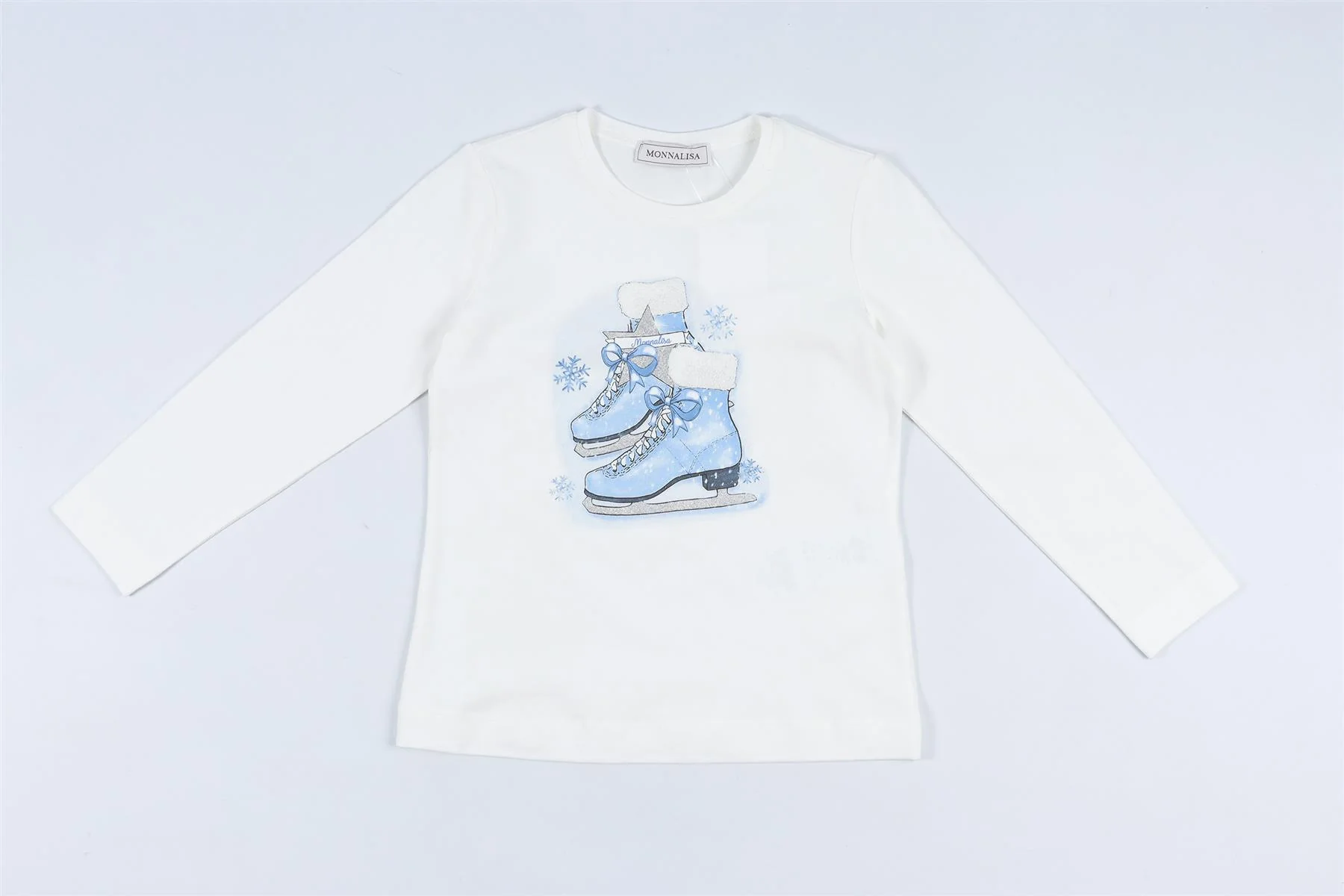 MONNALISA WHITE KIDS GIRLS COTTON TOP 5 YEARS - Image 2