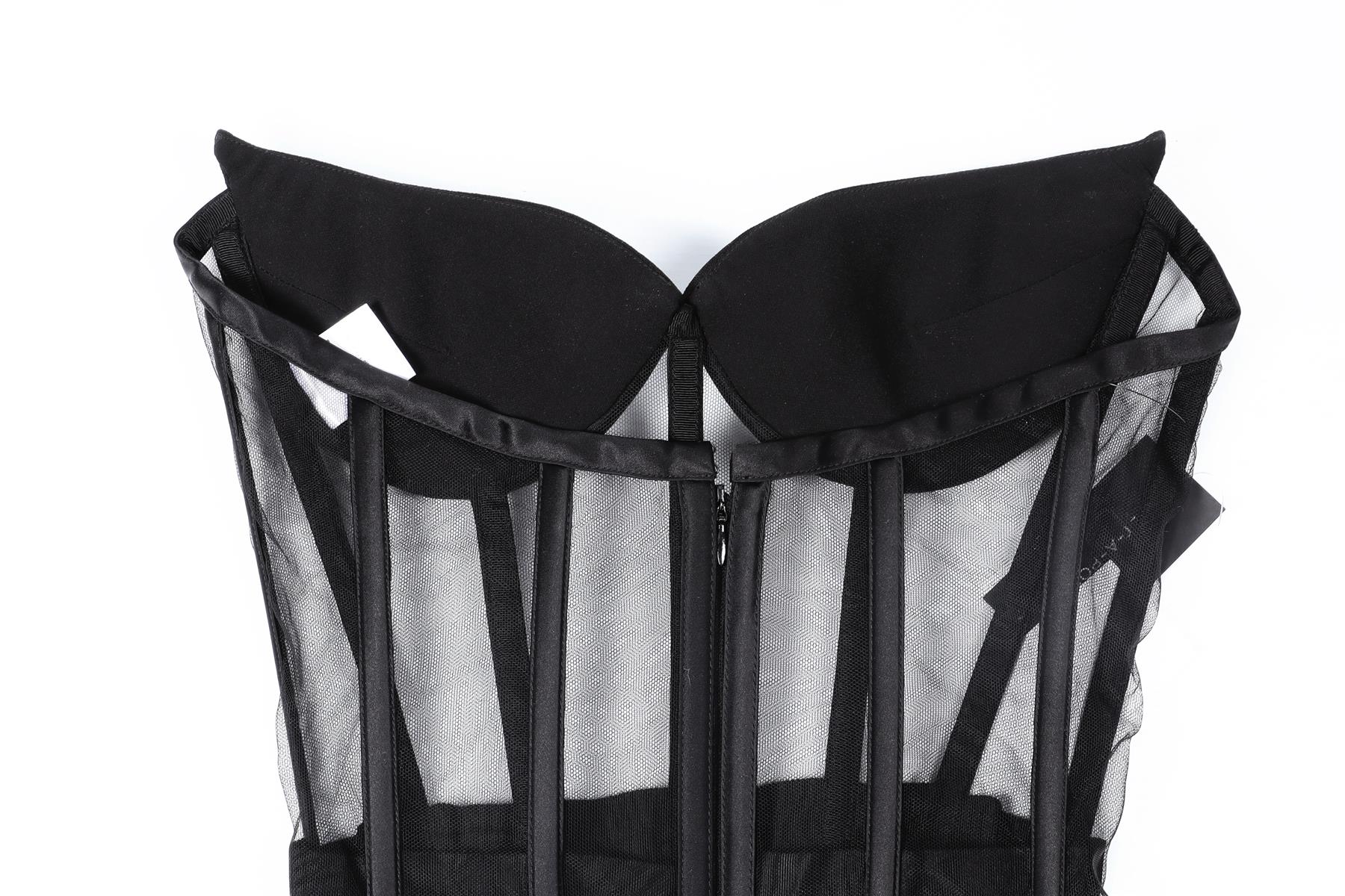 MÔNOT BLACK MESH BODYSUIT XXSMALL - Image 5