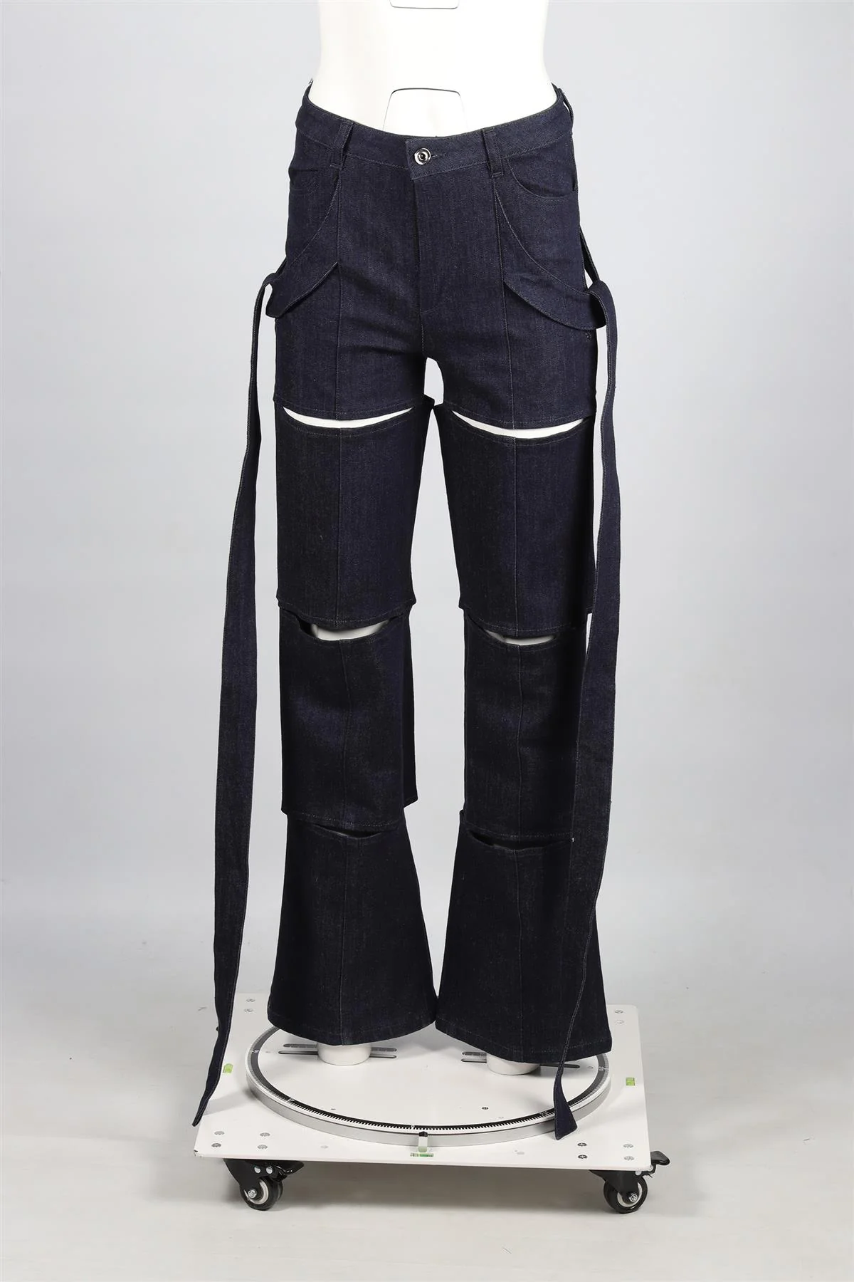 MONOT BLUE WIDE LEG JEANS IT 40 UK 8 - Image 2