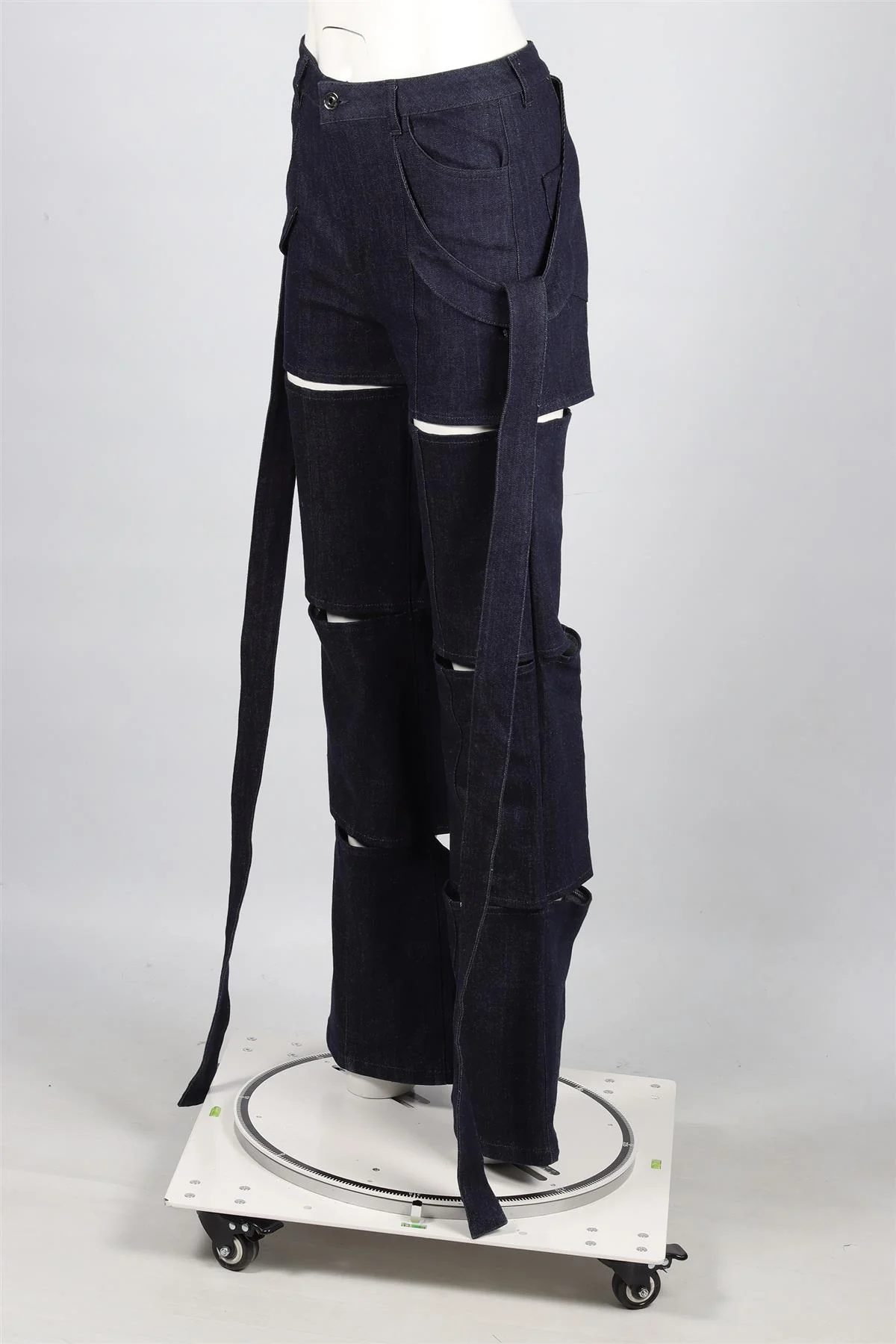 MONOT BLUE WIDE LEG JEANS IT 40 UK 8 - Image 3