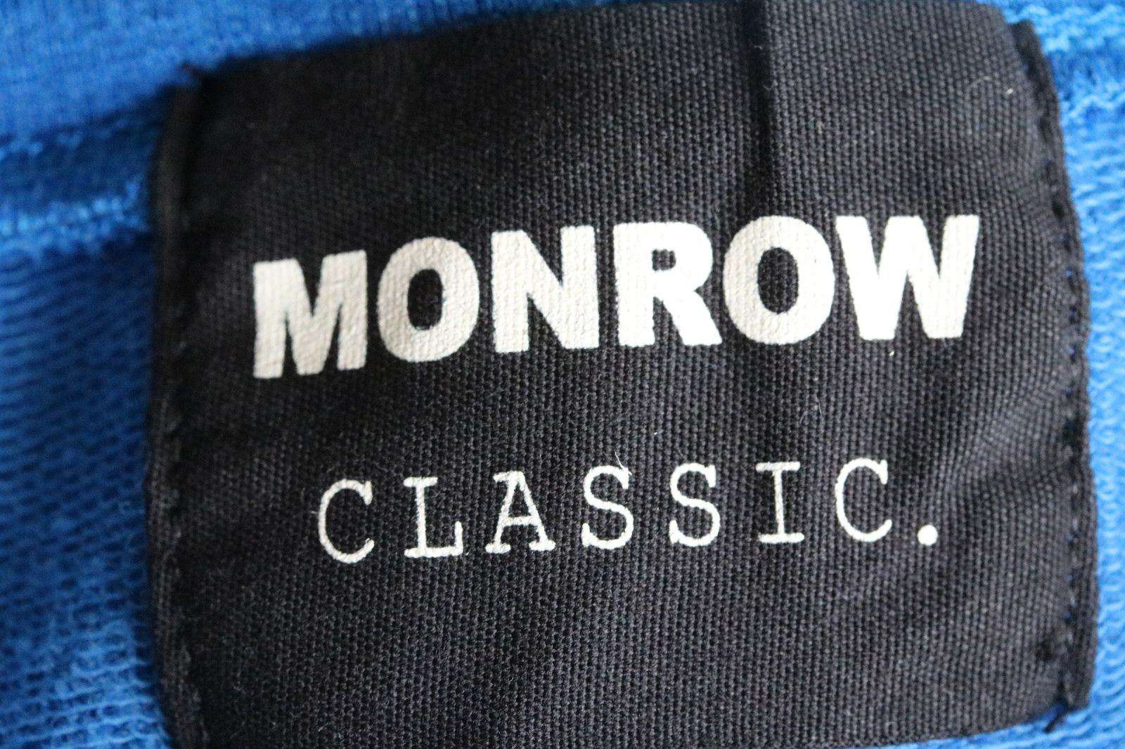 MONROW CLASSIC BLUE COTTON-BLEND SWEATER MEDIUM - Image 4
