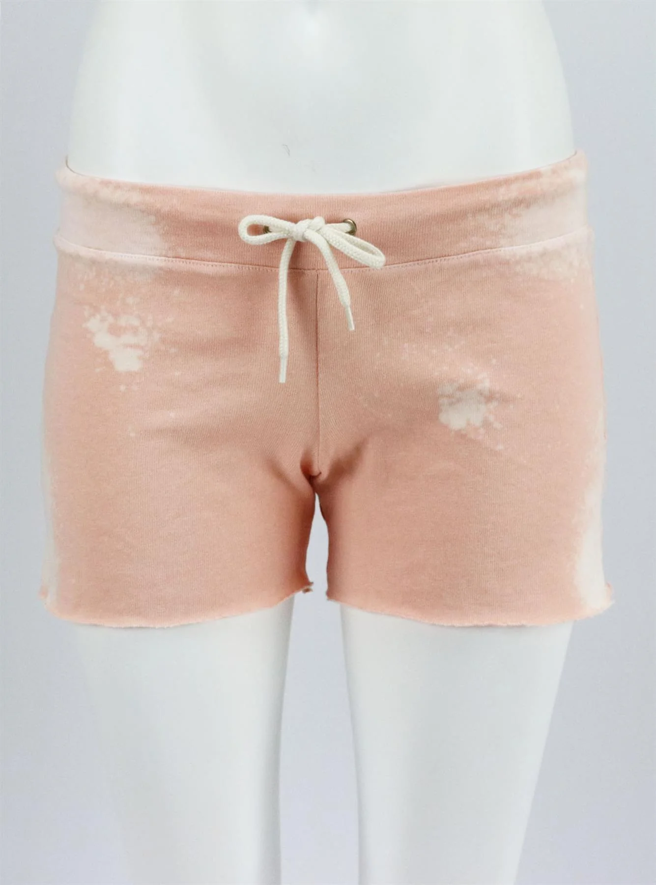 MONROW TIE DYED COTTON BLEND JERSEY SHORTS SMALL - Image 2