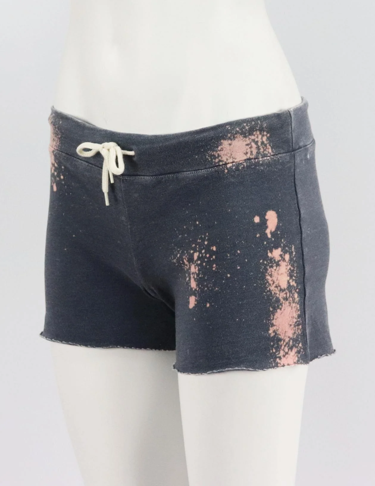MONROW TIE DYED COTTON BLEND JERSEY SHORTS SMALL - Image 3