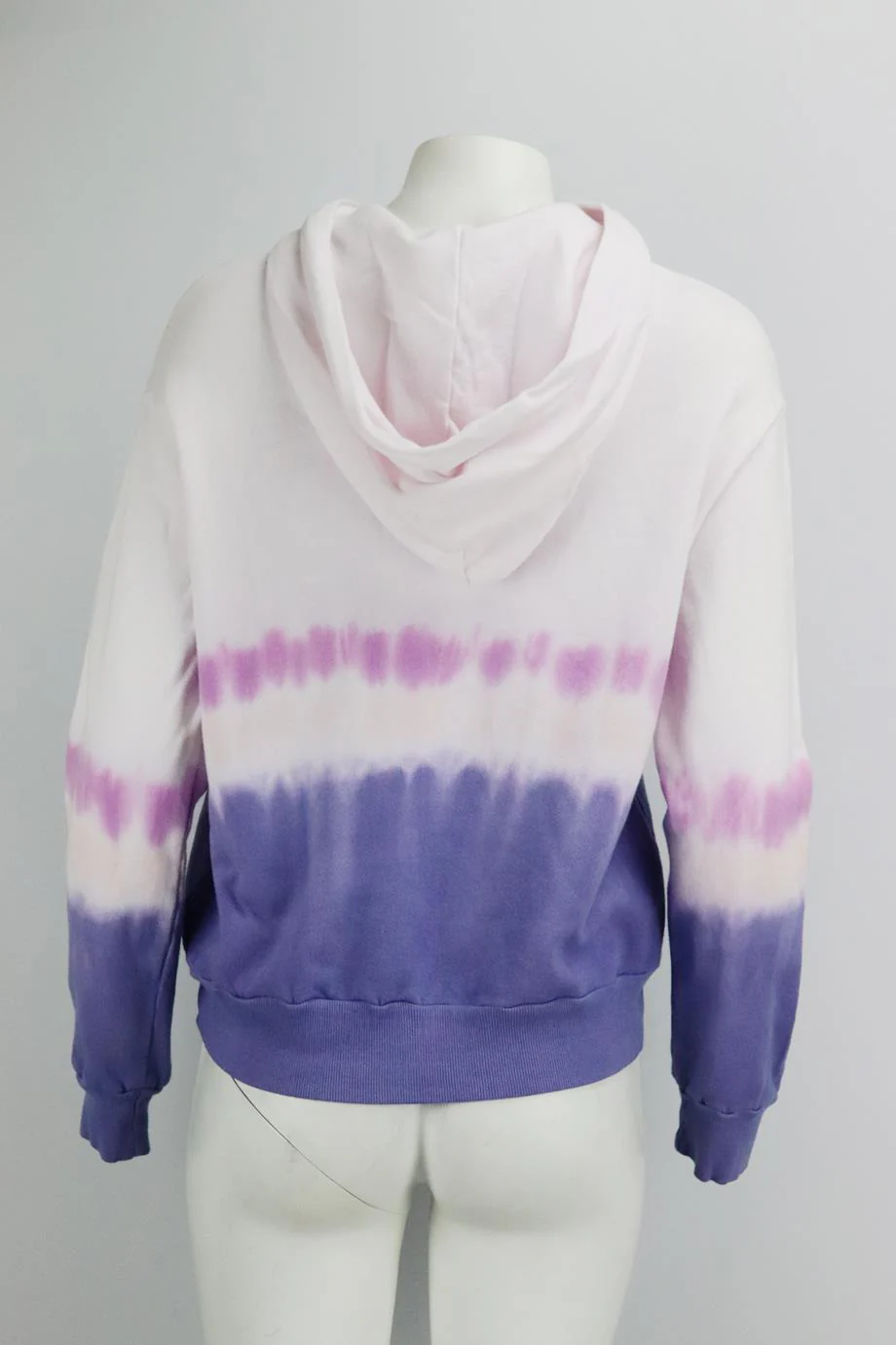 MONROW TIE DYED COTTON JERSEY HOODIE MEDIUM - Image 4
