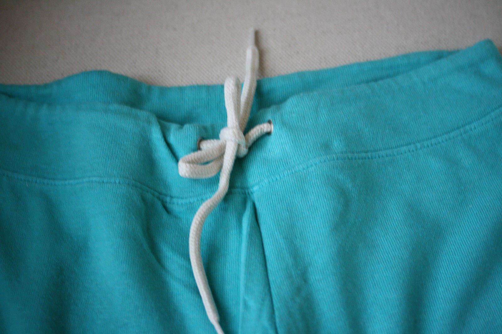 MONROW TURQUOISE VINTAGE JERSEY CLASSIC SWEATPANTS XS - Image 5
