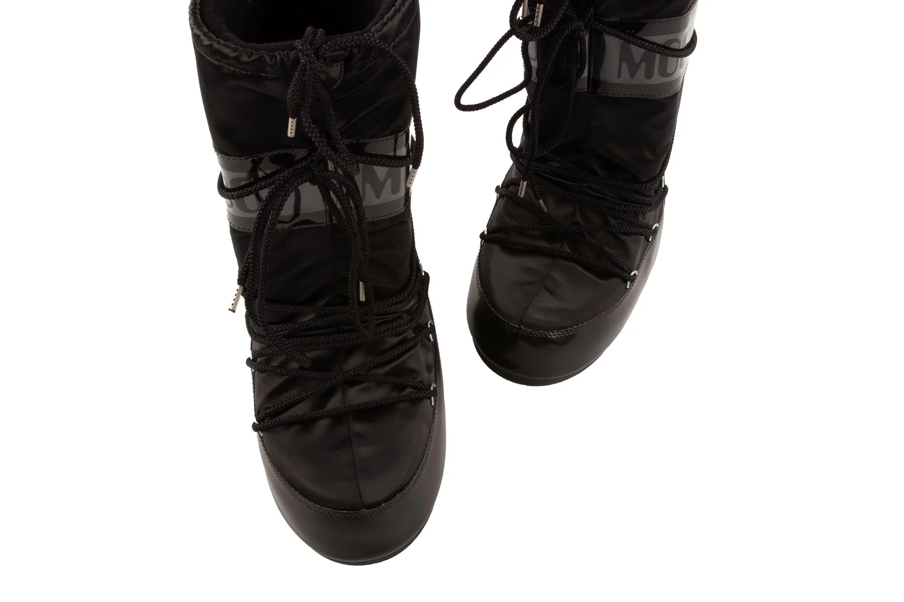 MOON BOOT BLACK SATIN BOOTS EU 39-41 UK 6-8 US 9-11 - Image 4