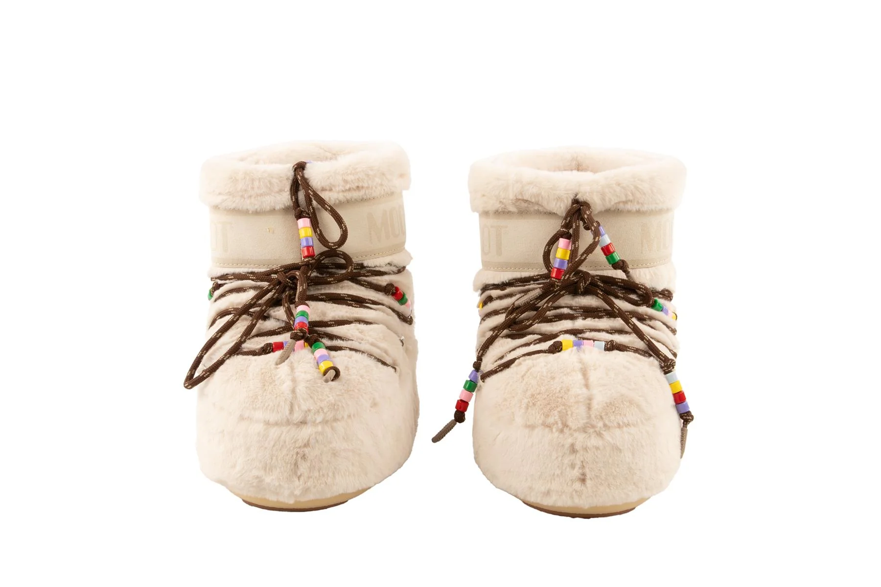 MOON BOOT CREAM FAUX FUR BOOTS EU 39-41 UK 6-8 US 9-11 - Image 3