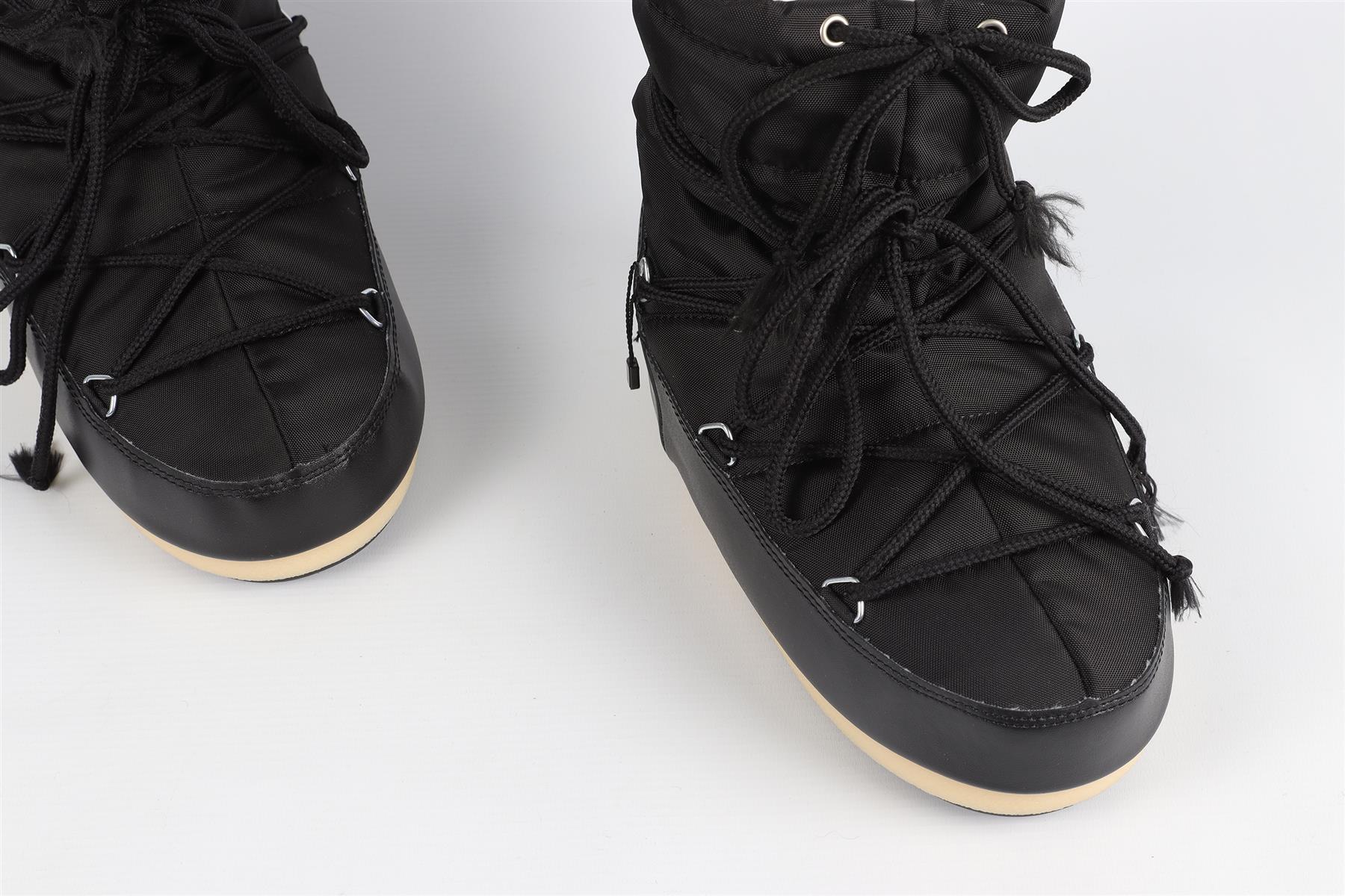 MOON BOOTS BLACK ANKLE BOOTS EU 39-40 UK 6-6.5 US 7-7.5 - Image 4