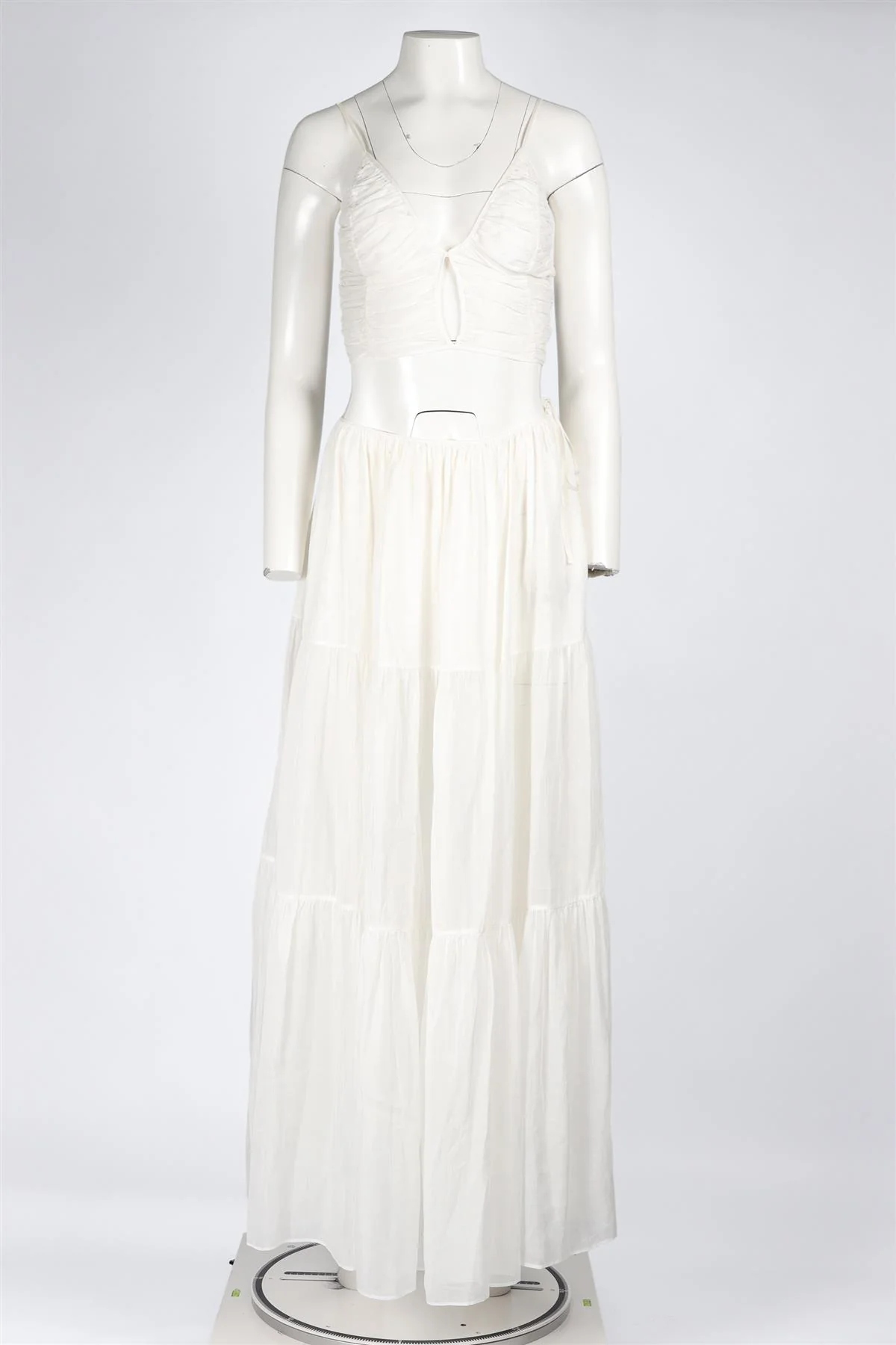 MORE NIOR WHITE COTTON TOP AND MAXI SKIRT SMALL - Image 3