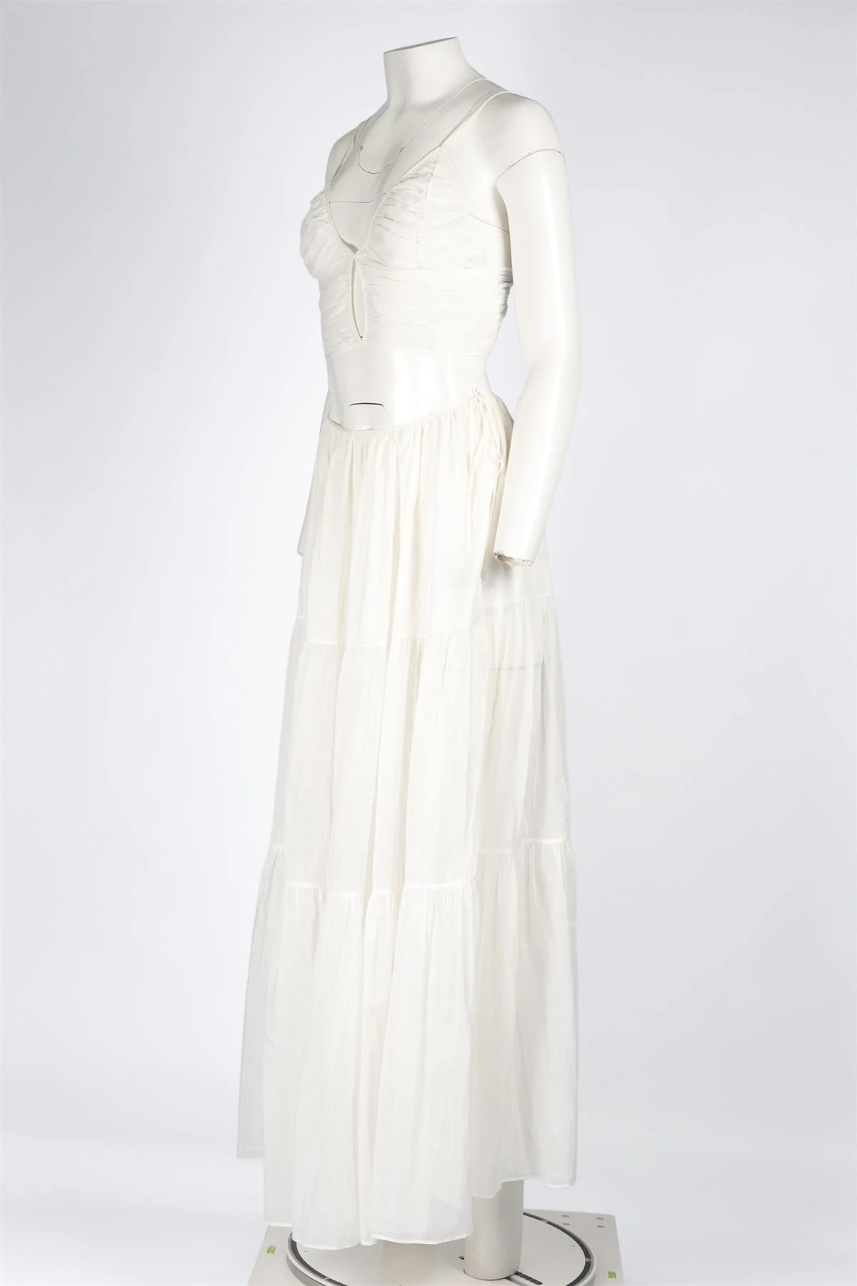 MORE NIOR WHITE COTTON TOP AND MAXI SKIRT SMALL - Image 4