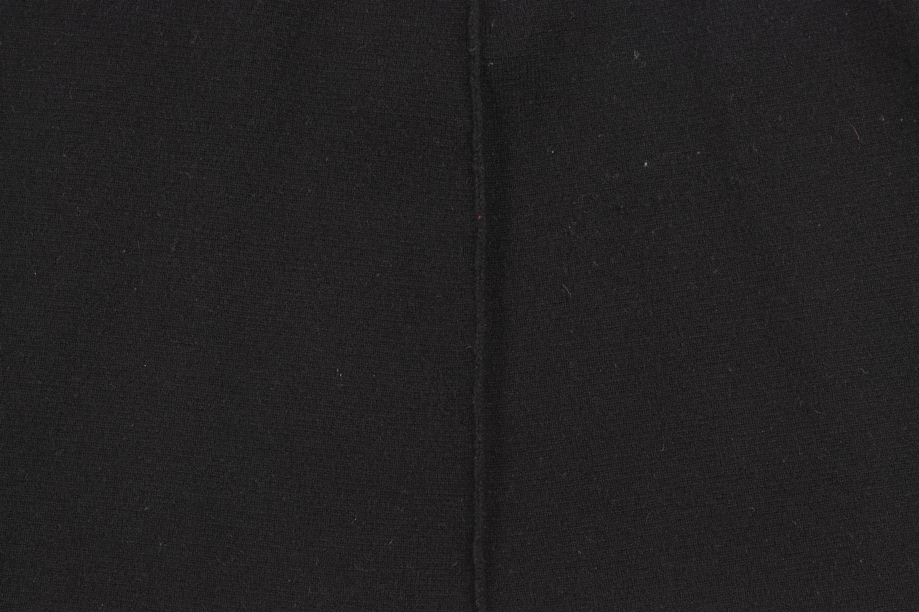 MORESI BLACK CASHMERE MINI SKIRT UK 6 - Image 5