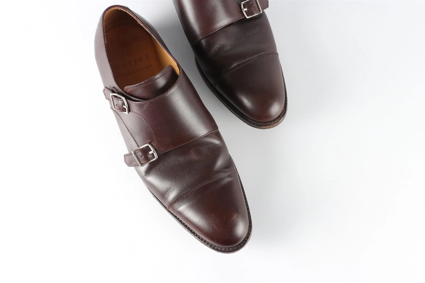 MORJAS BROWN MEN'S LEATHER LOAFERS EU 42 UK 8 US 9 - Image 4