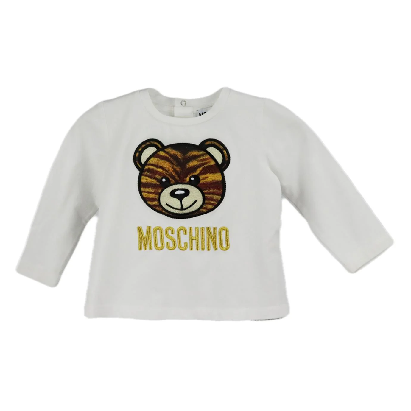 MOSCHINO BABY UNISEX LOGO COTTON TOP 6-9 MONTHS