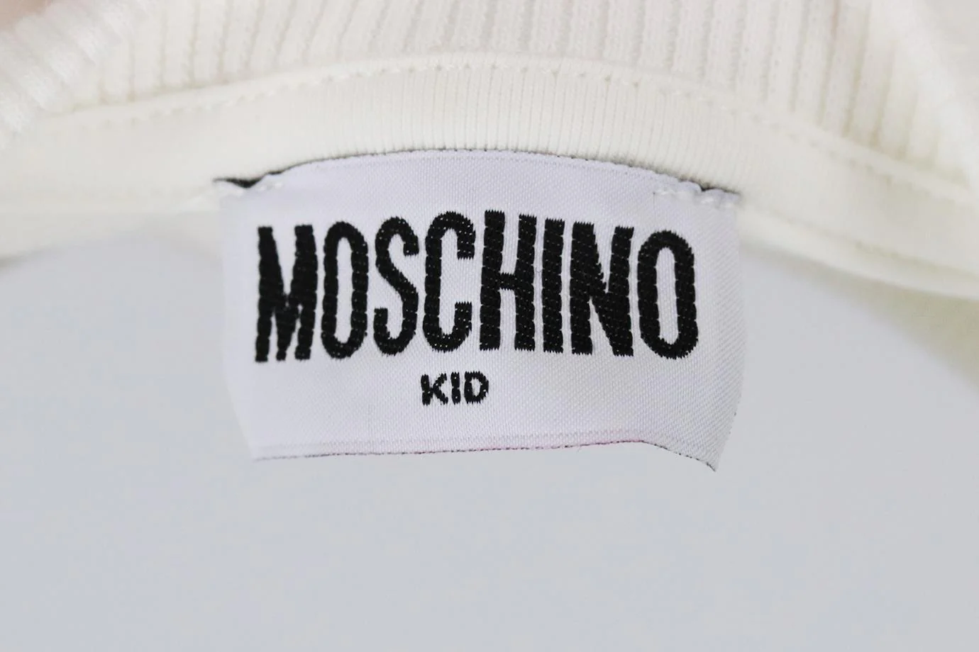 MOSCHINO BABY UNISEX LOGO COTTON TOP 6-9 MONTHS - Image 4